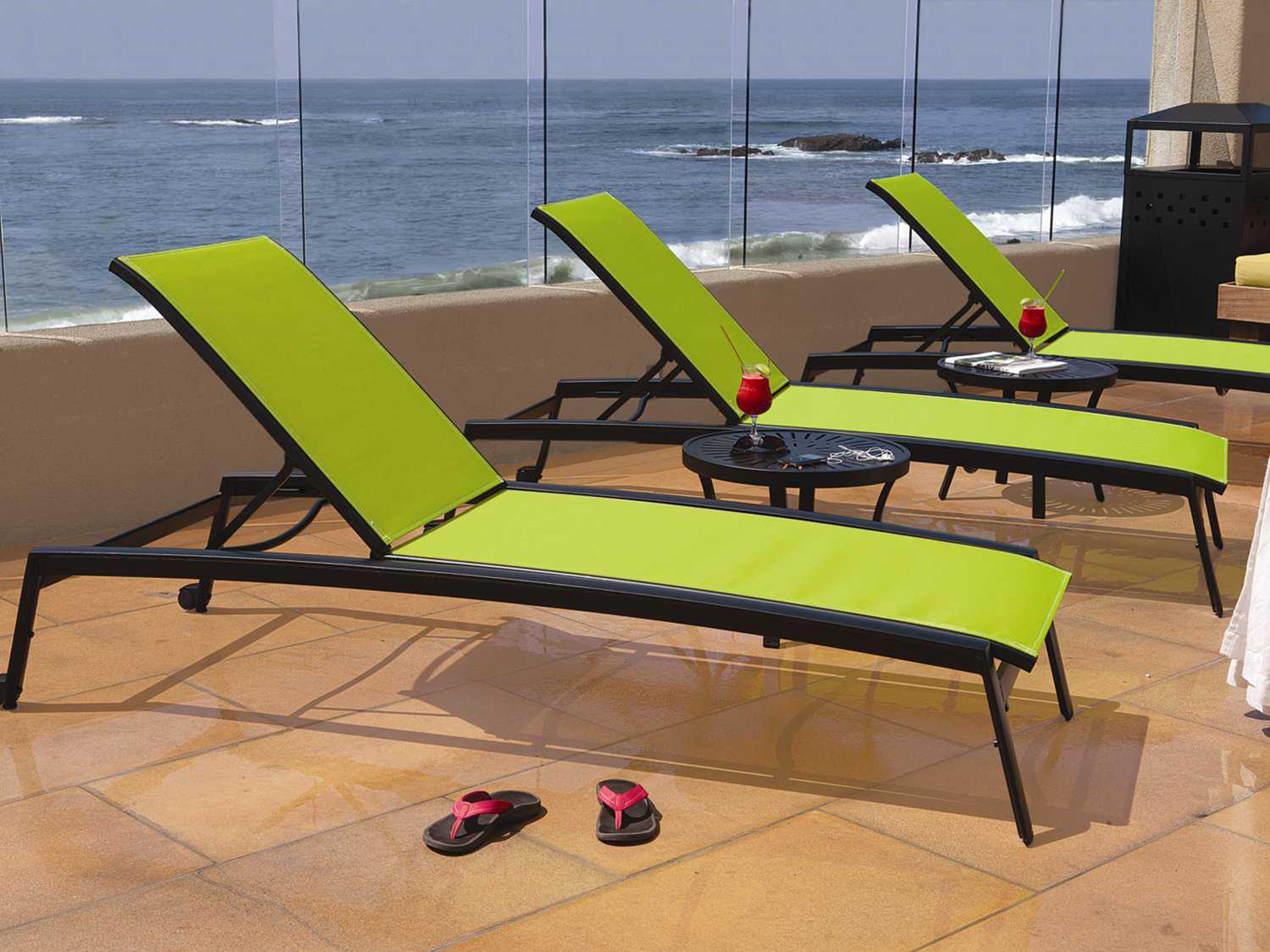 Elance Relaxed Sling Aluminum Patio Lounge Set