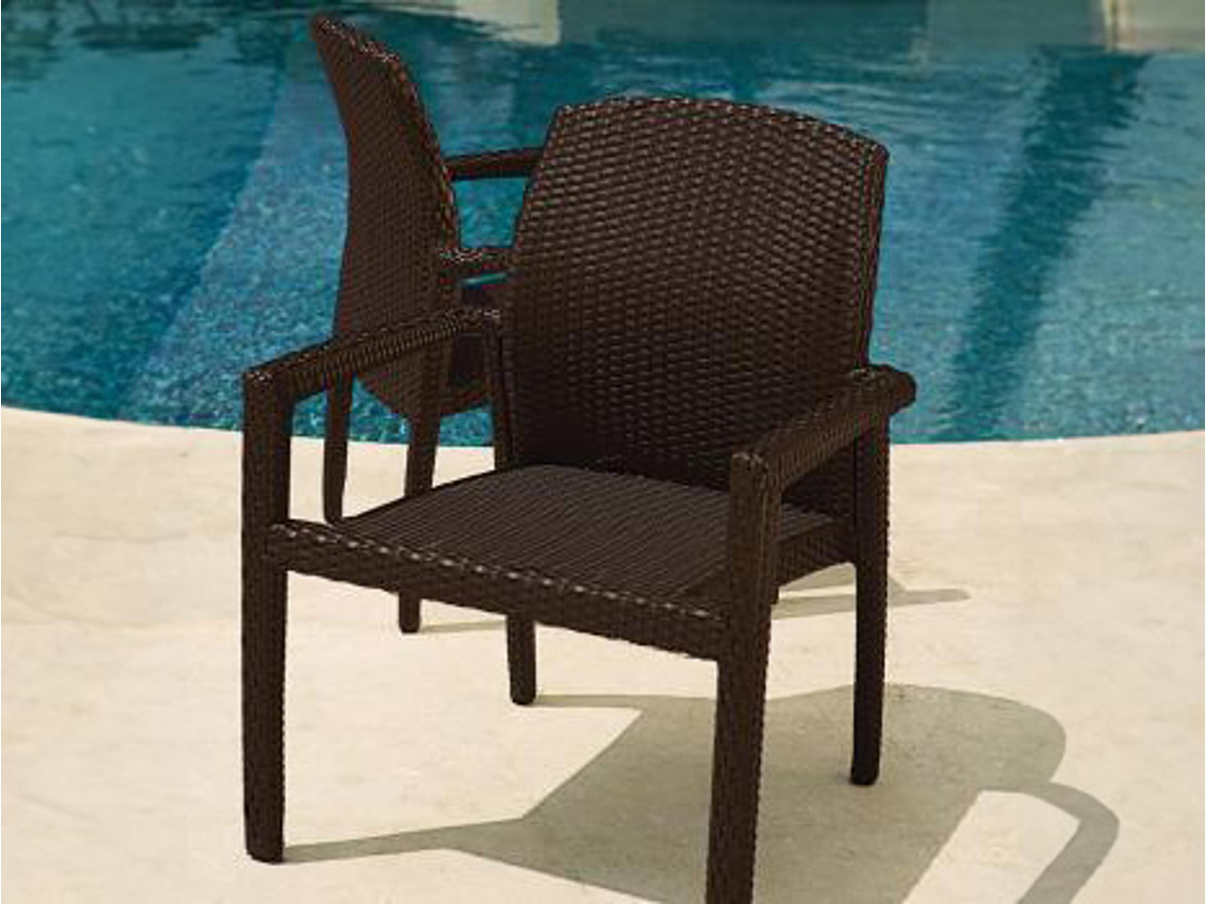 Evo Woven Wicker Outdoor Dining Set
