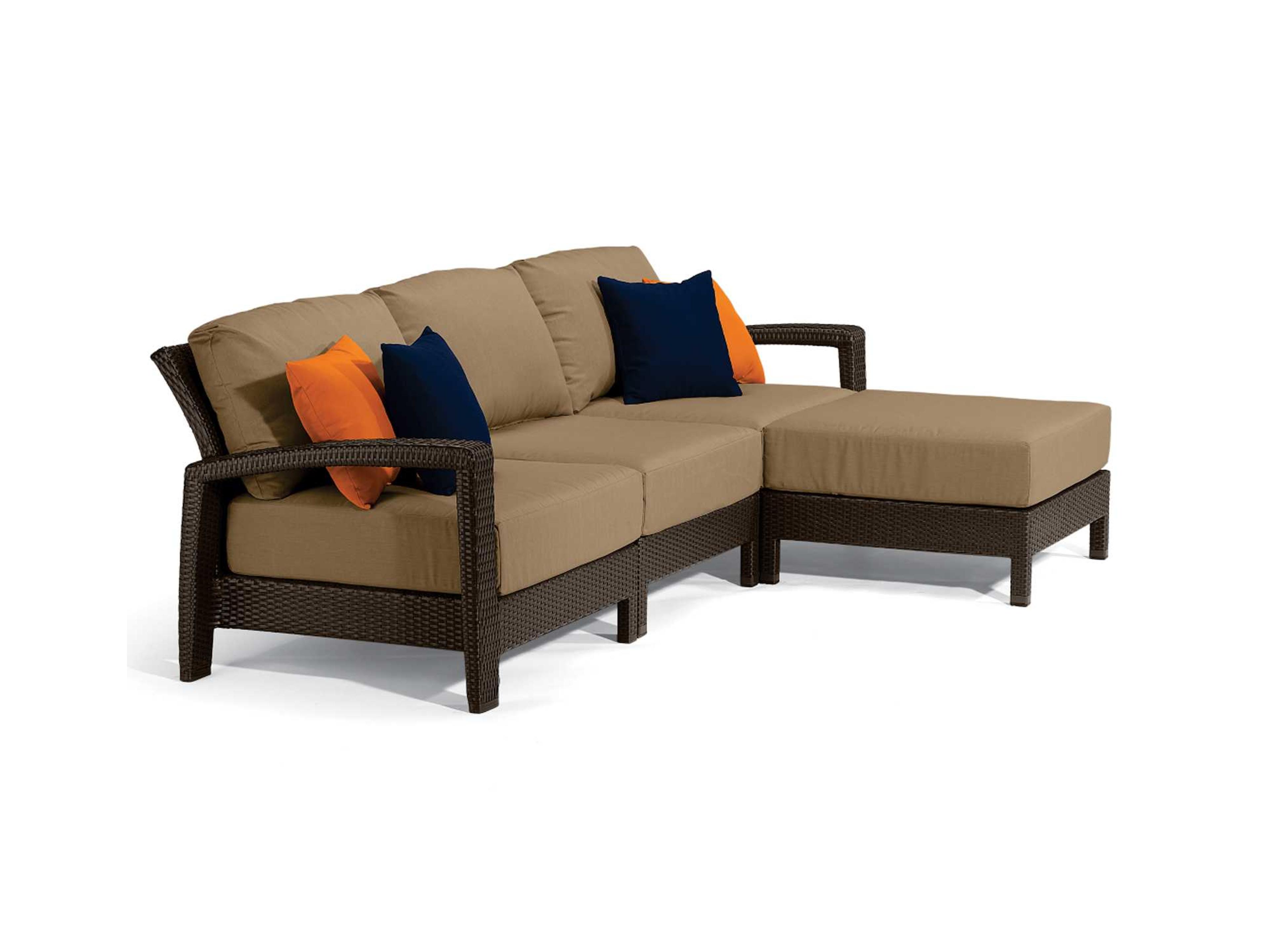 Evo Woven Deep Seating Sectional Outdoor Lounge Set