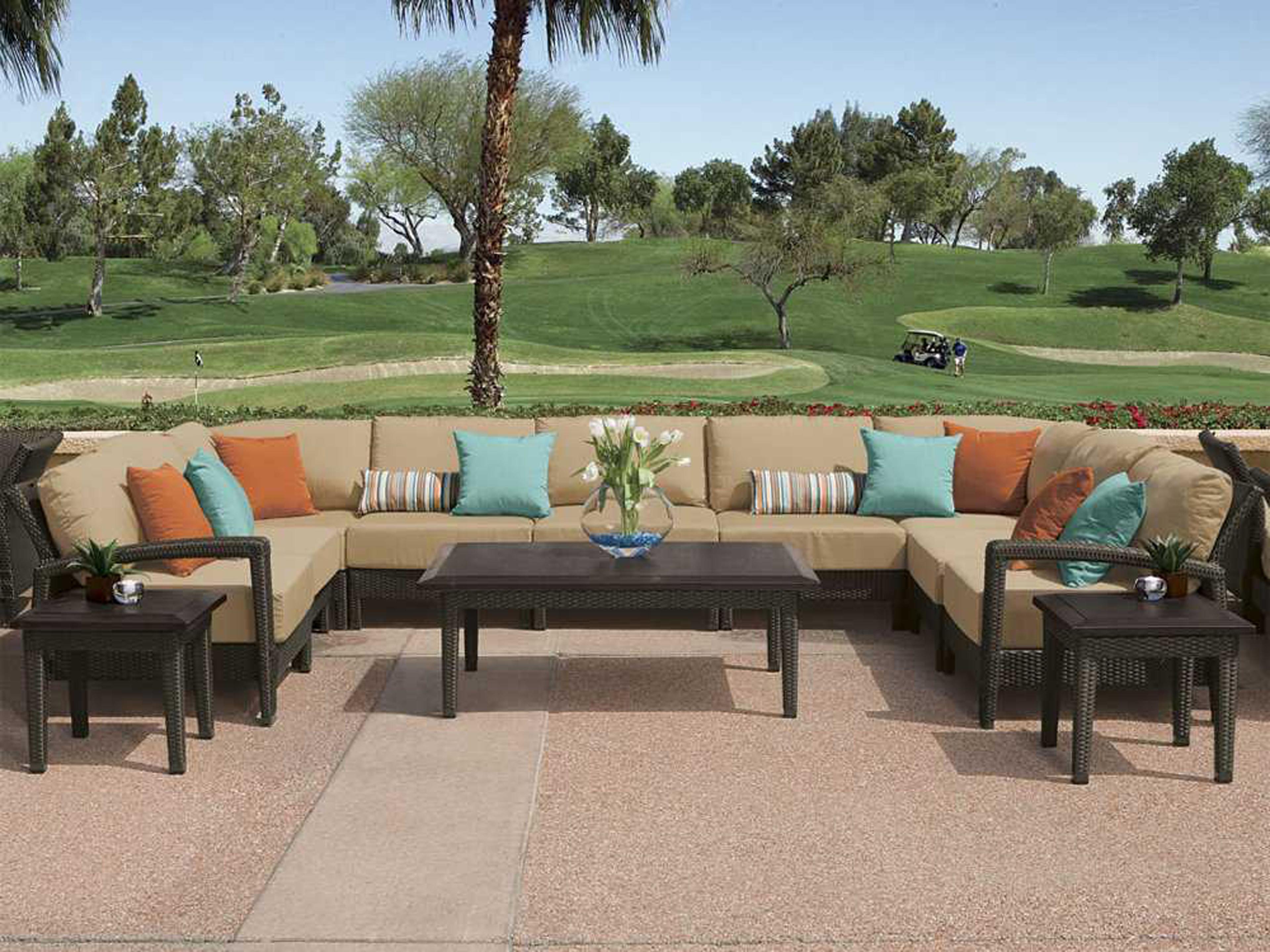 Evo Woven Deep Seating Sectional Outdoor Lounge Set