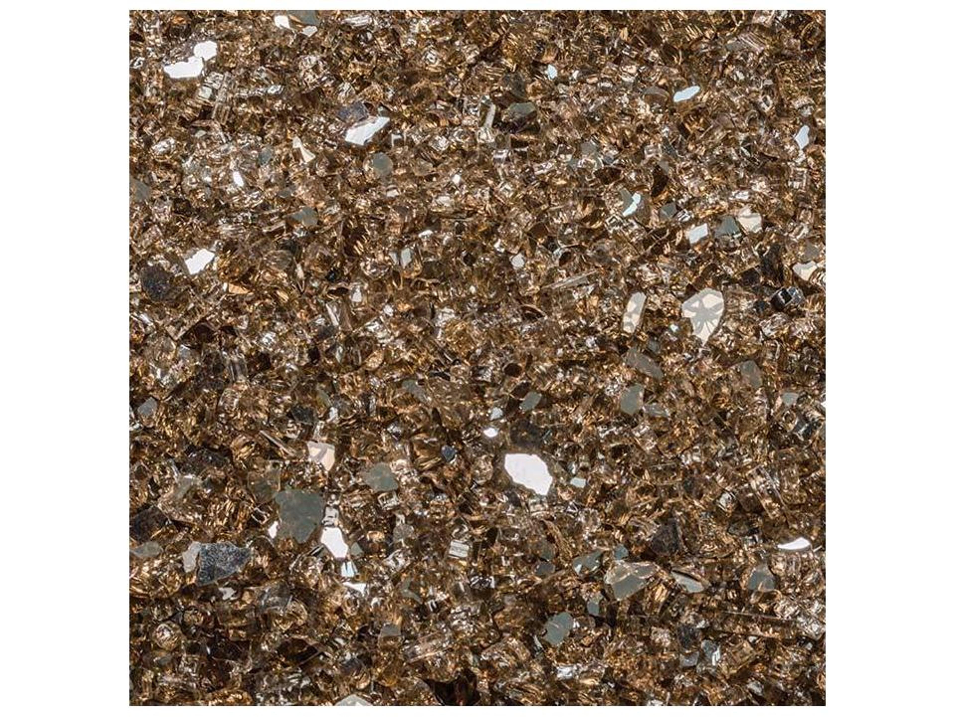 Fire Media in 1/4'' Reflective Glass Bronze