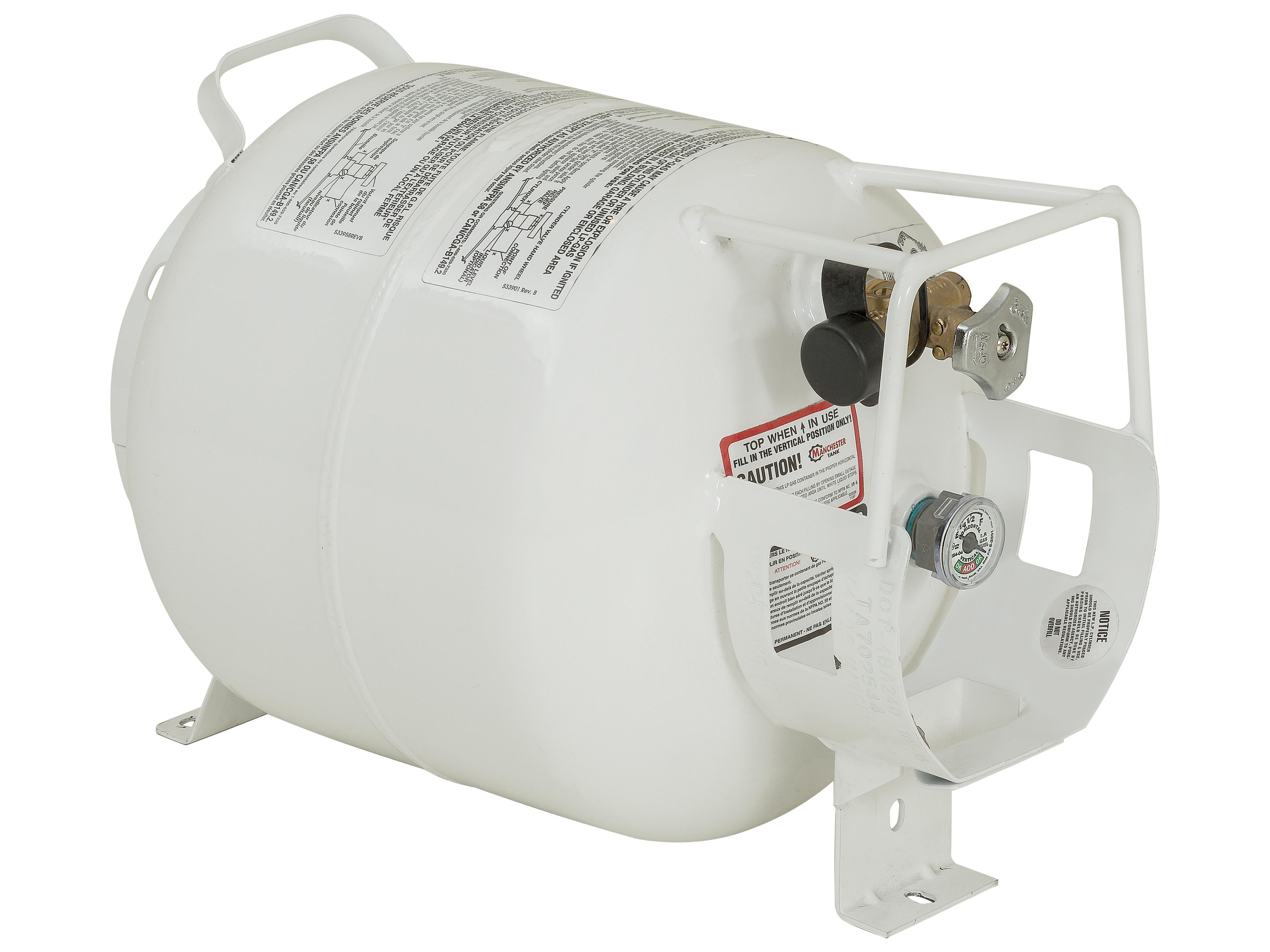 Tropitone Fire Pit 20 lb Horizontal Liquid Propane Tank