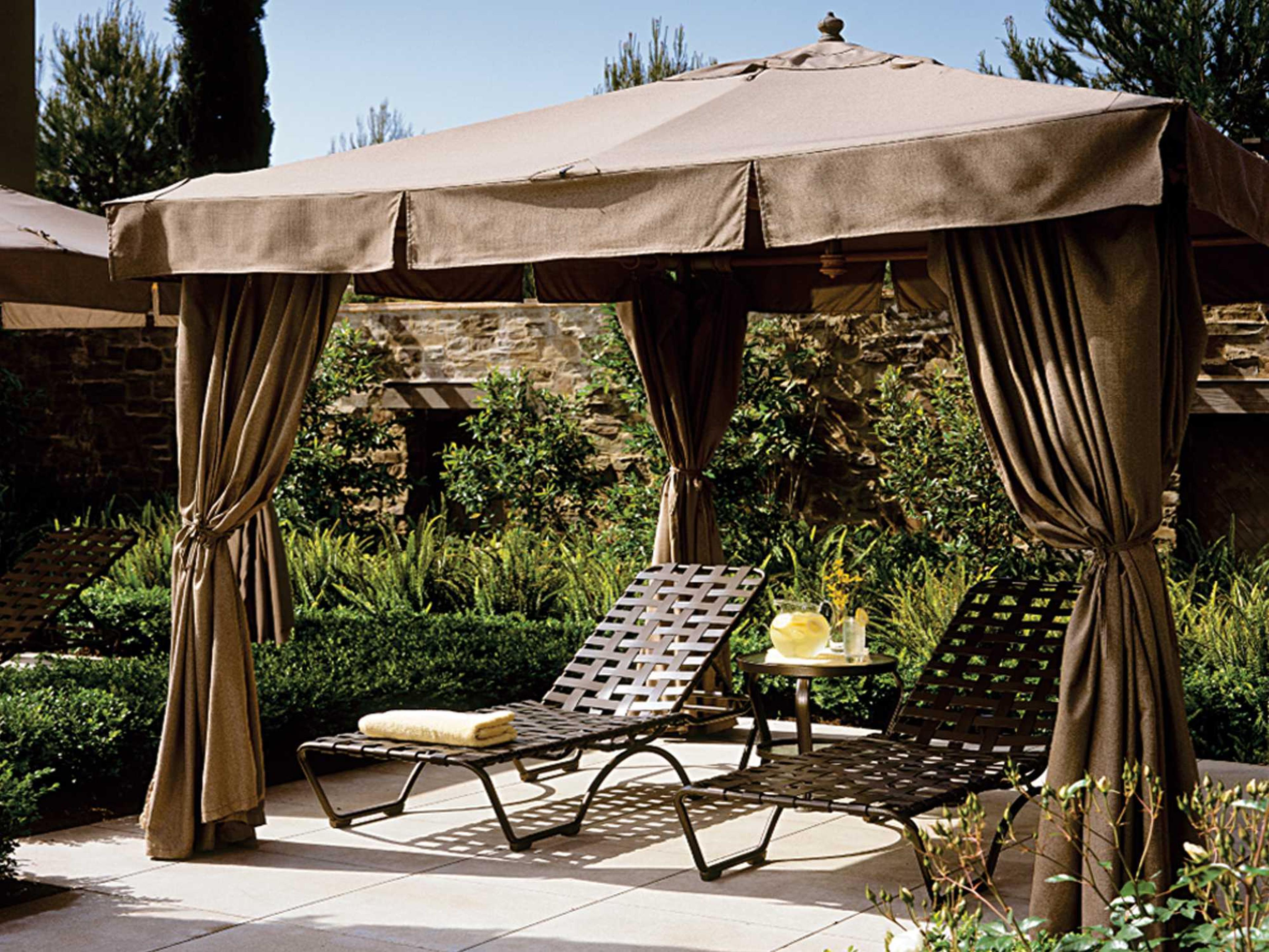 Kahana Cross Strap Aluminum Cushion Patio Lounge Set