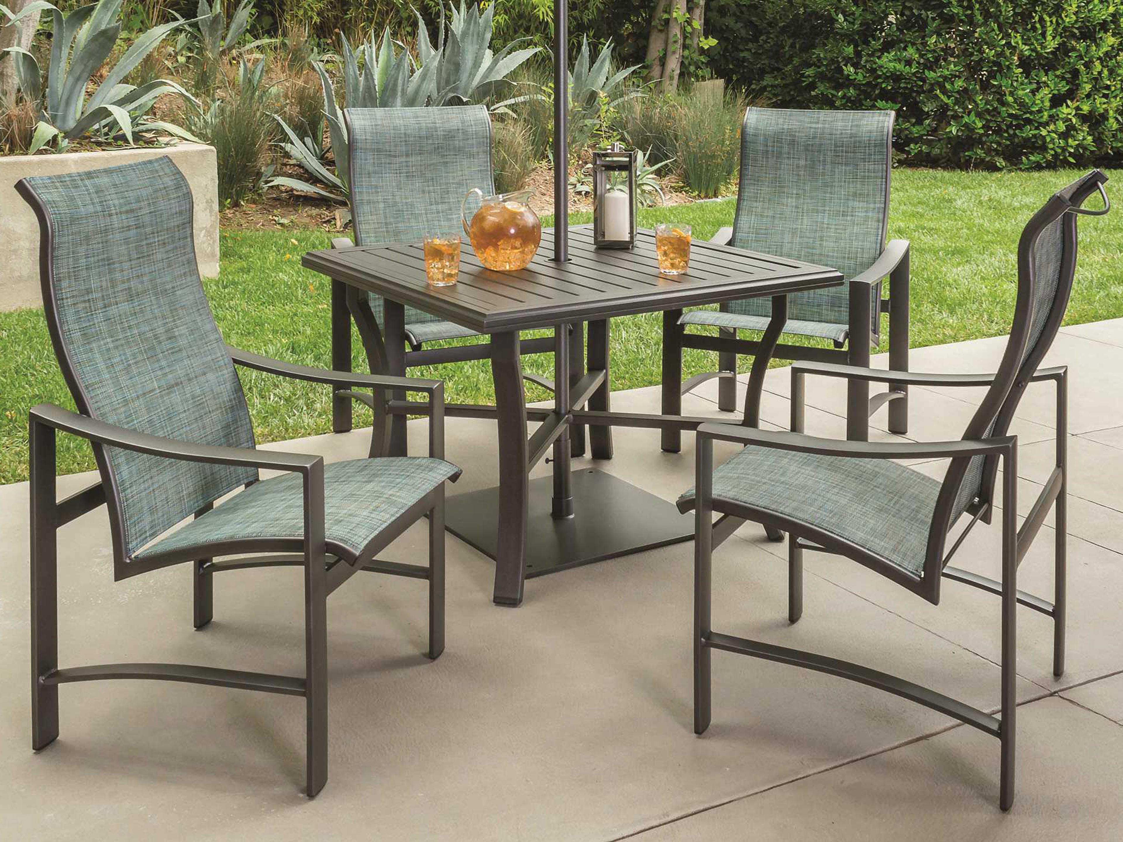 Kenzo Sling Aluminum Outdoor Patio Dining Set