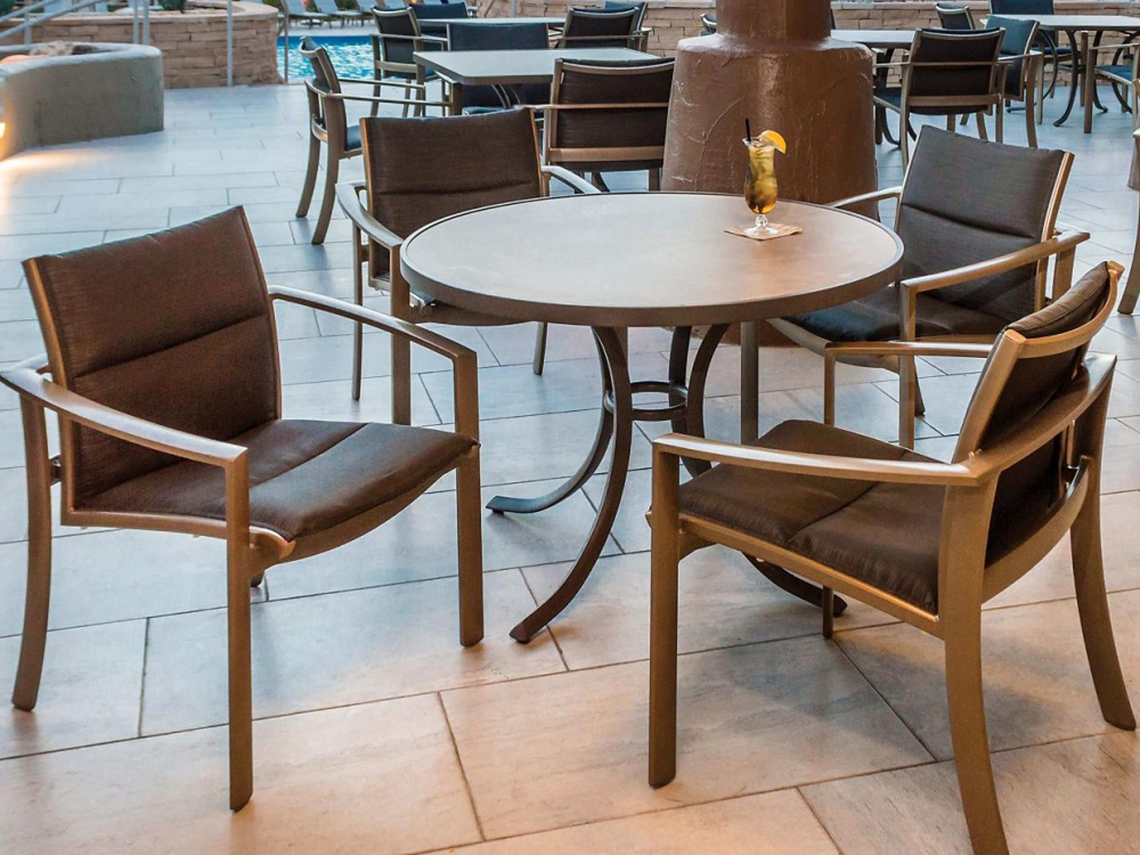 Kor Padded Sling Aluminum Outdoor Patio Dining Set