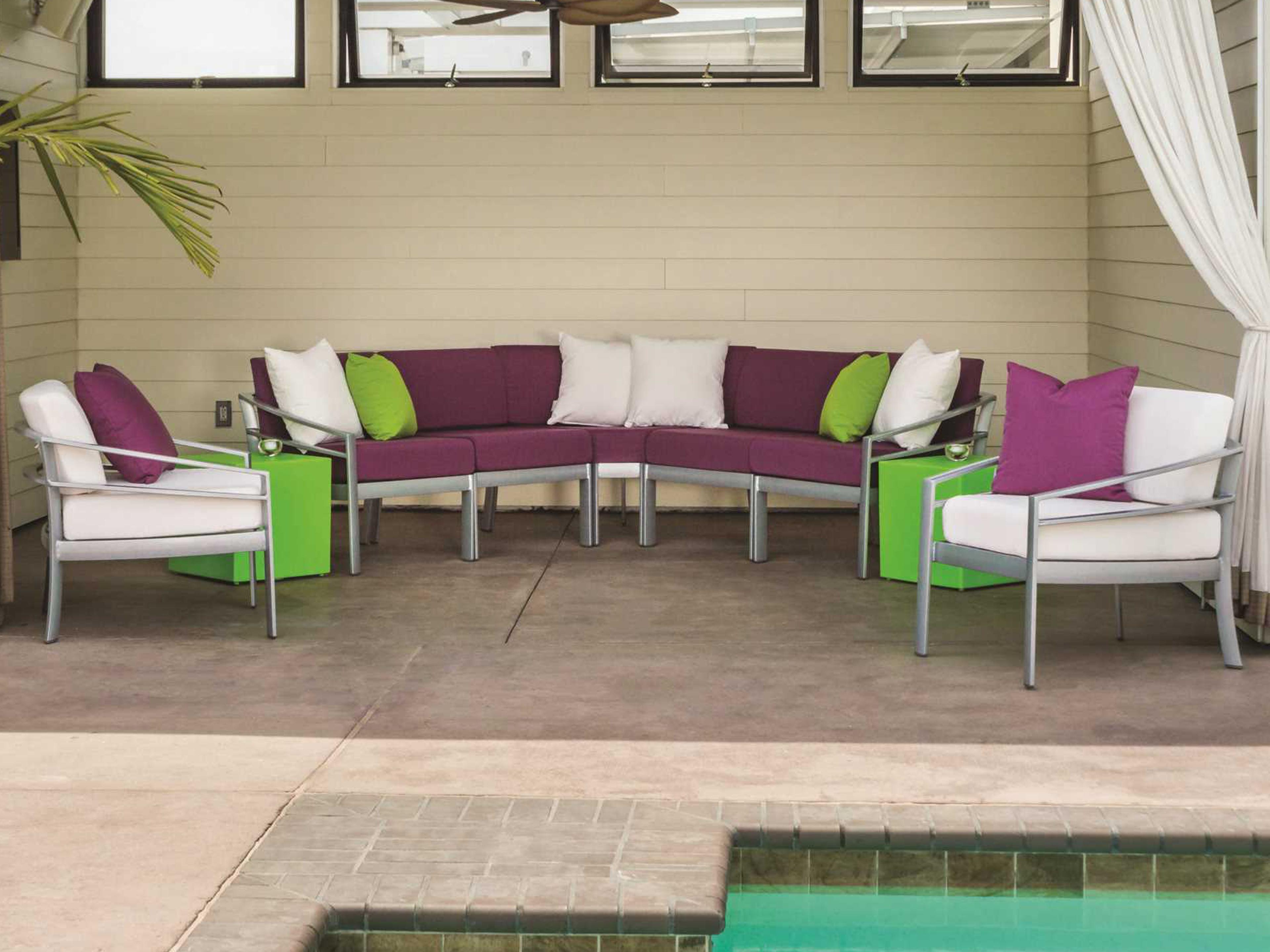 Kor Cushion Aluminum Sectional Outdoor Patio Lounge Set