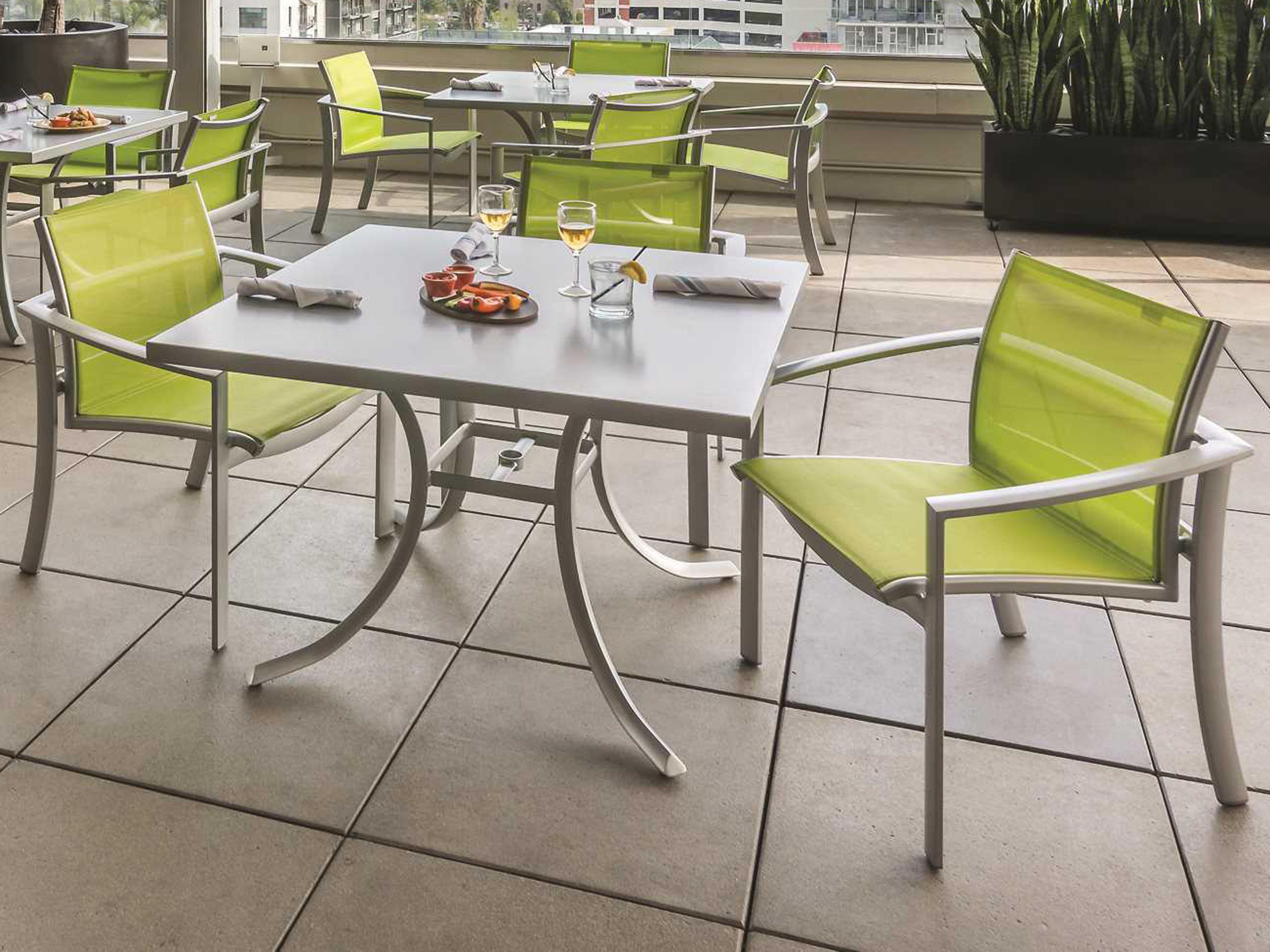 Kor Relaxed Sling Aluminum Patio Dining Set