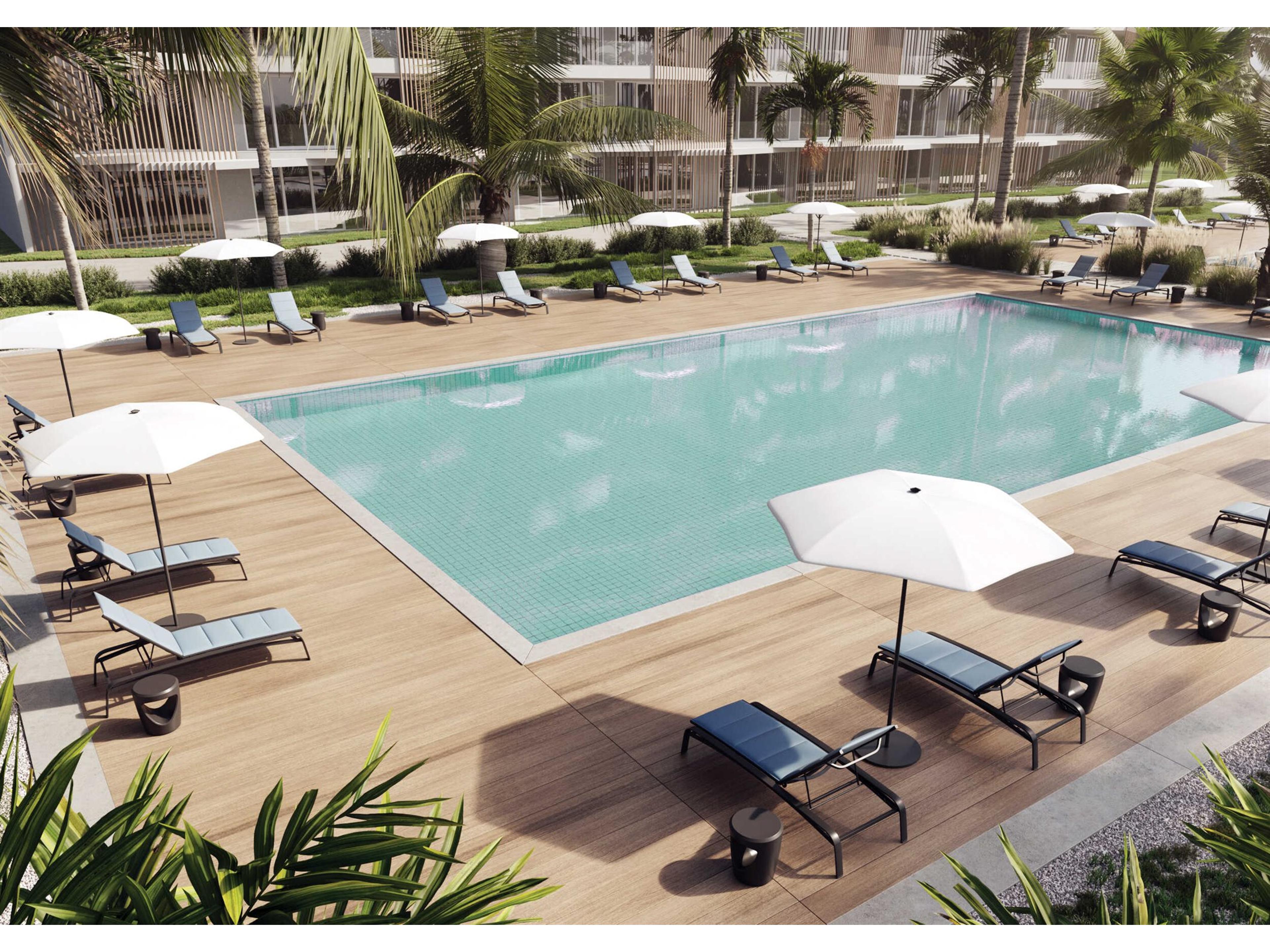 Laguna Beach Relaxed Padded Sling Aluminum Outdoor Patio Lounge Set