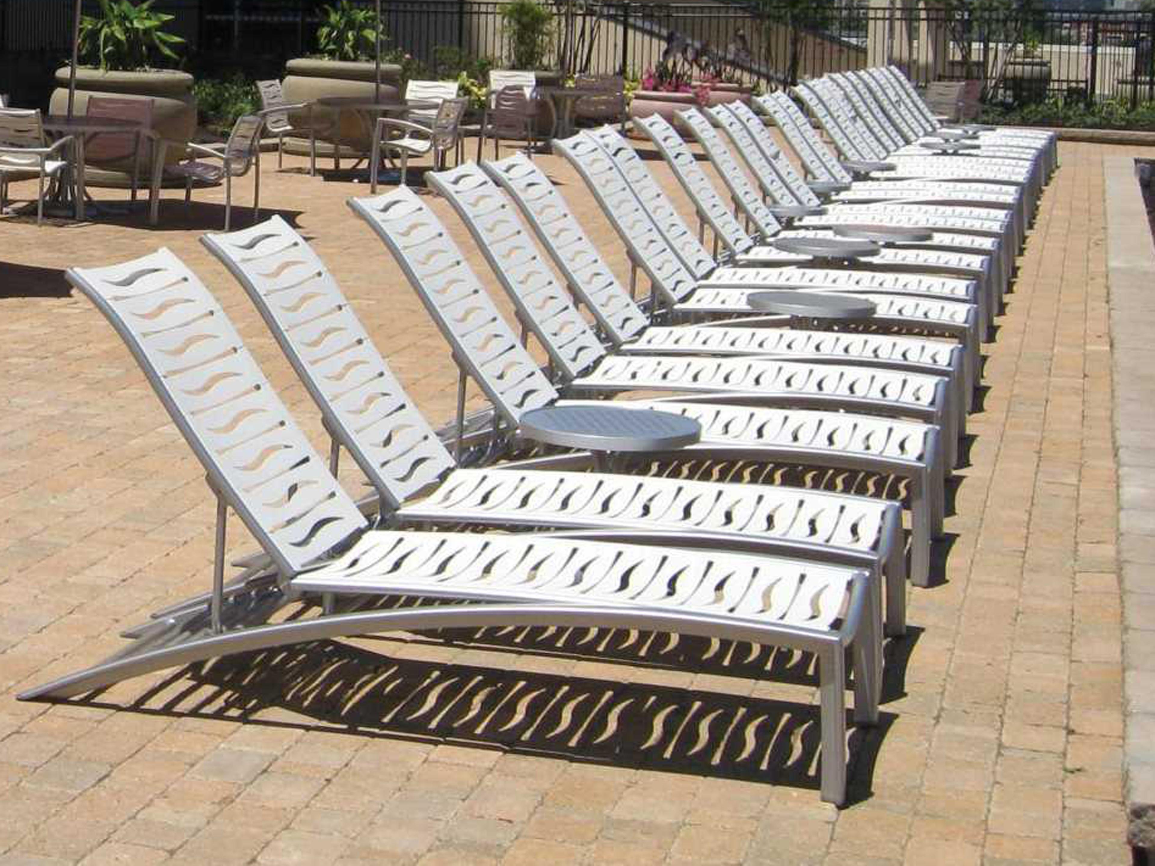 Millennia Wave Segment Aluminum Outdoor Lounge Set