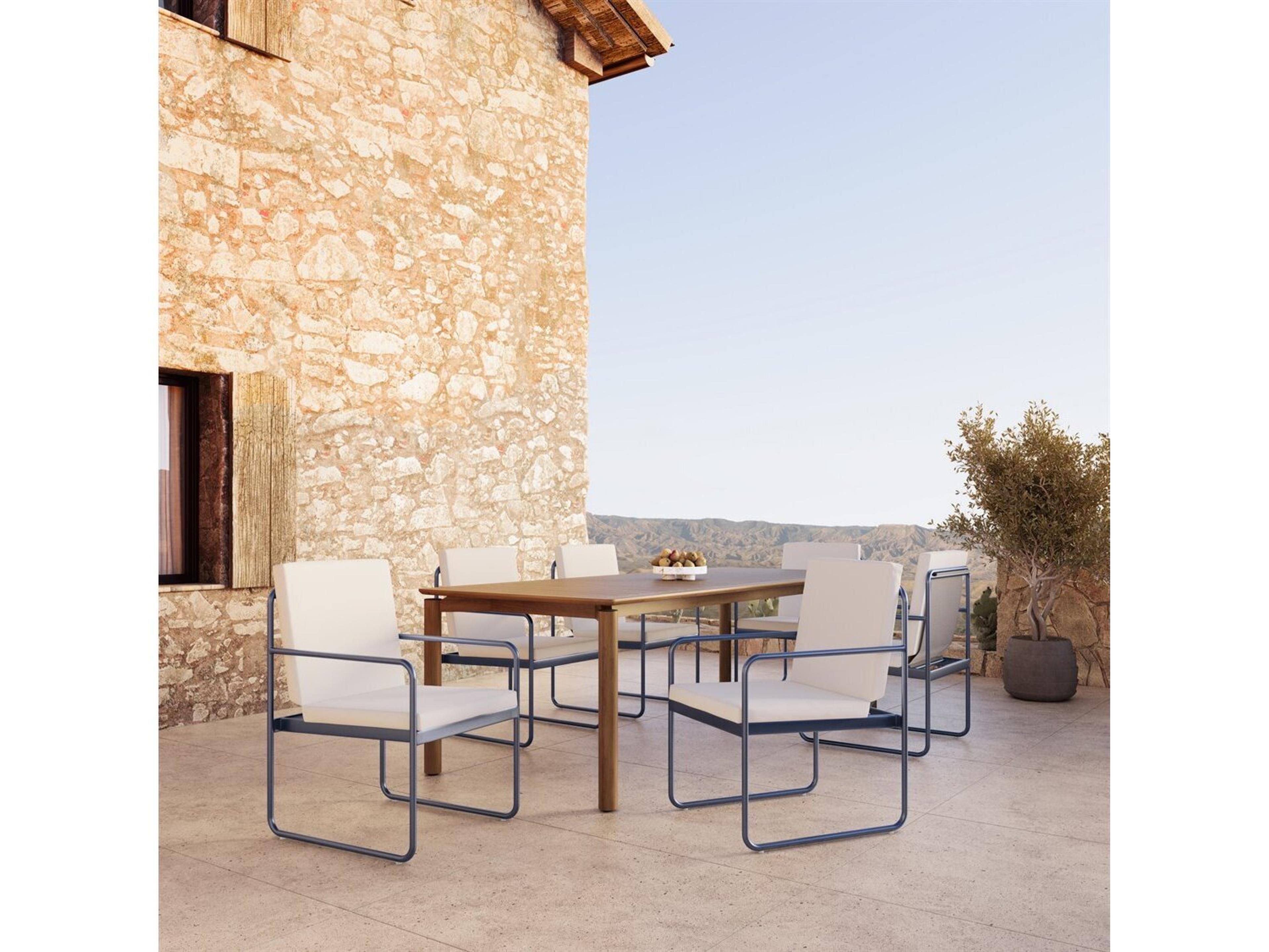 Oasis Aluminum Cushion Dining Set
