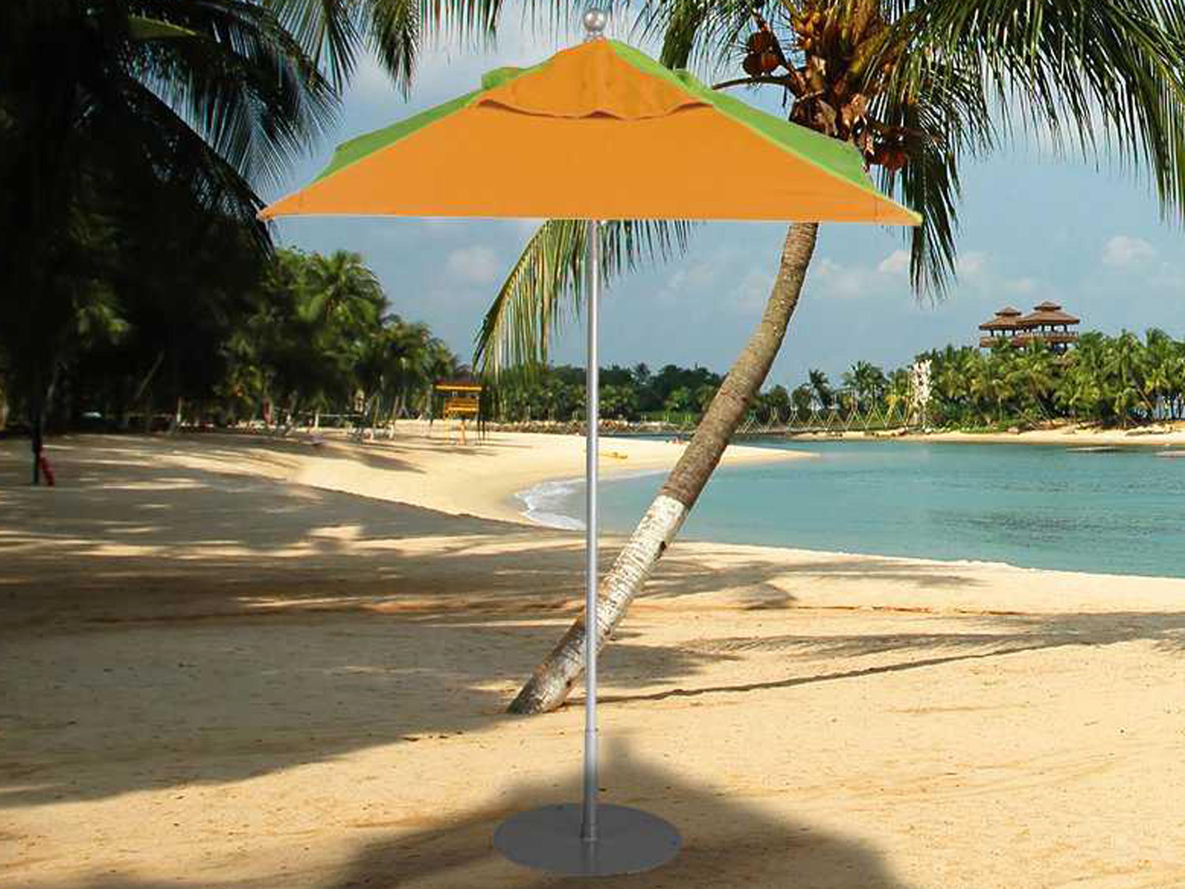 Portofino II 6 Foot Square Aluminum Patio Market Umbrella