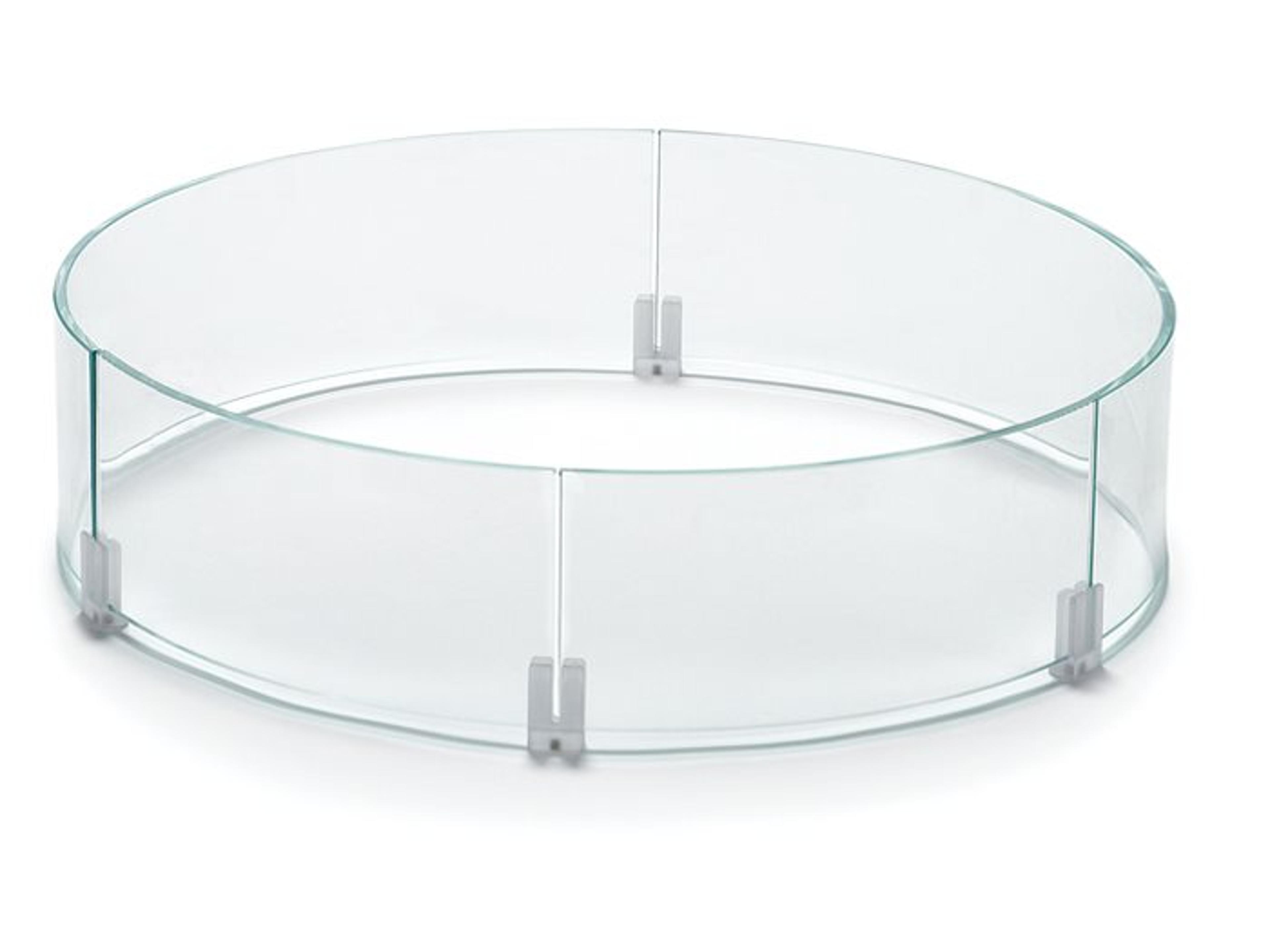 Fire Pit Glass 23'' Round Flame Guard