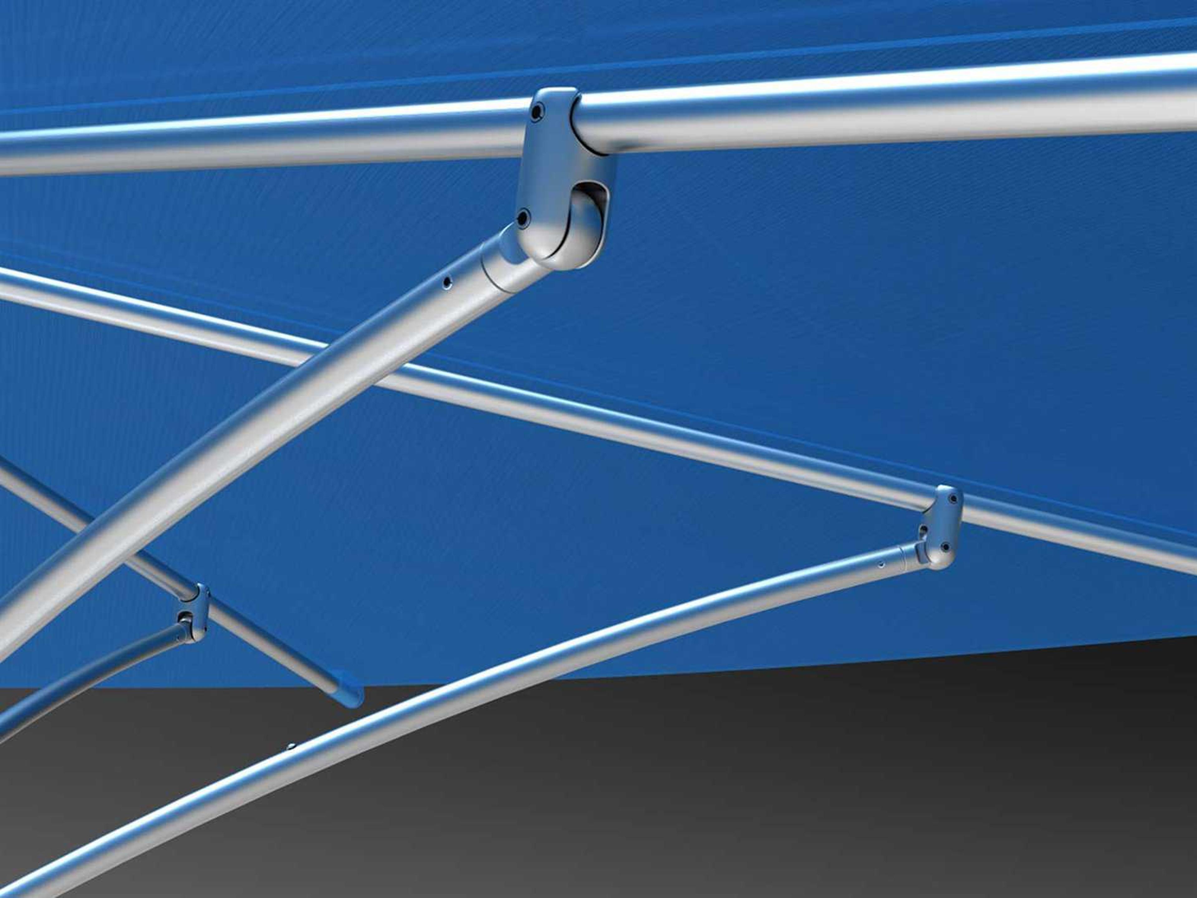 Tropitone Trace 6 Foot Aluminum Hexagon Outdoor Patio Umbrella