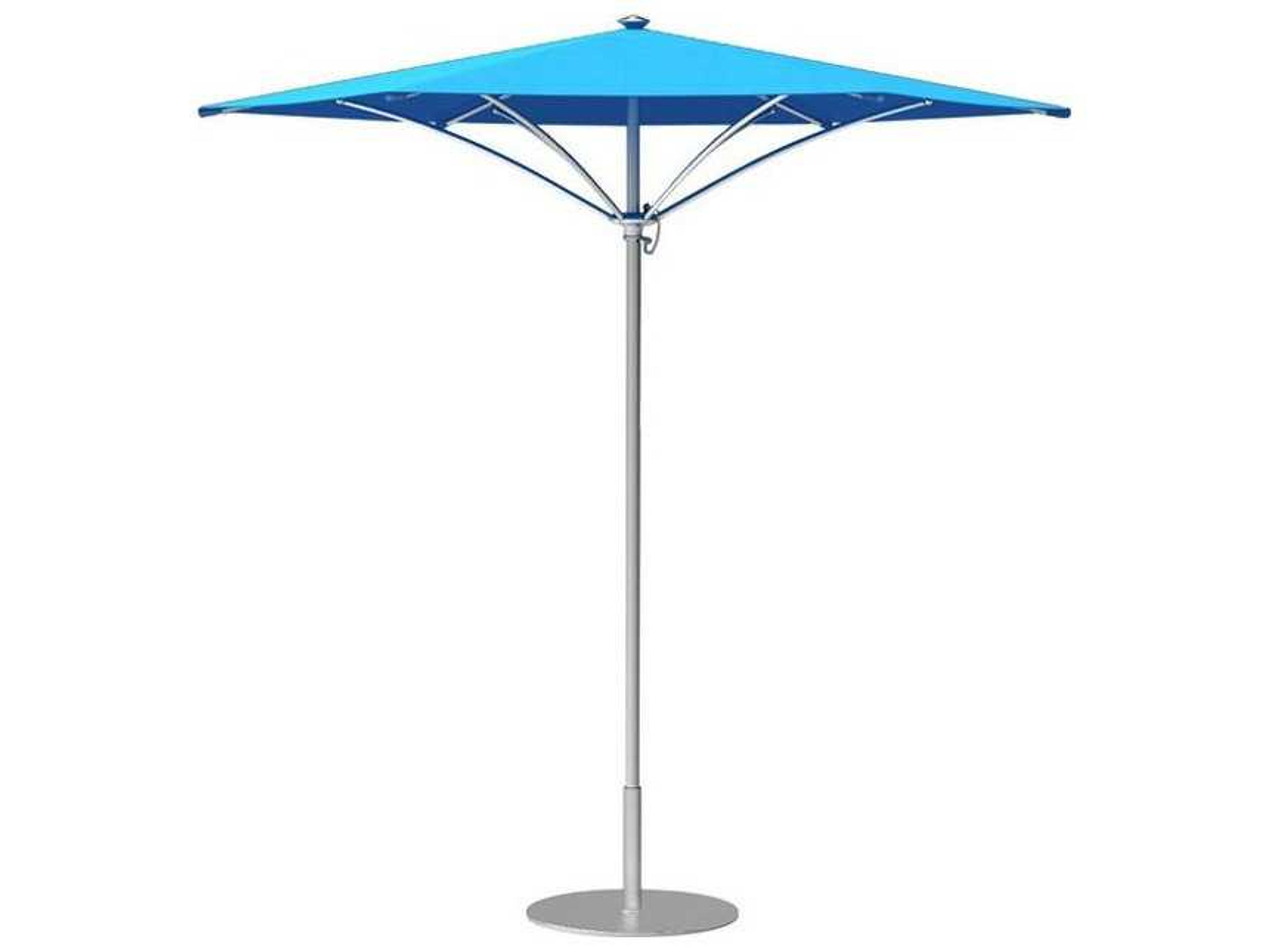 Trace Aluminum 8 Foot Hexagon Market Manual Lift Patio Umbrella