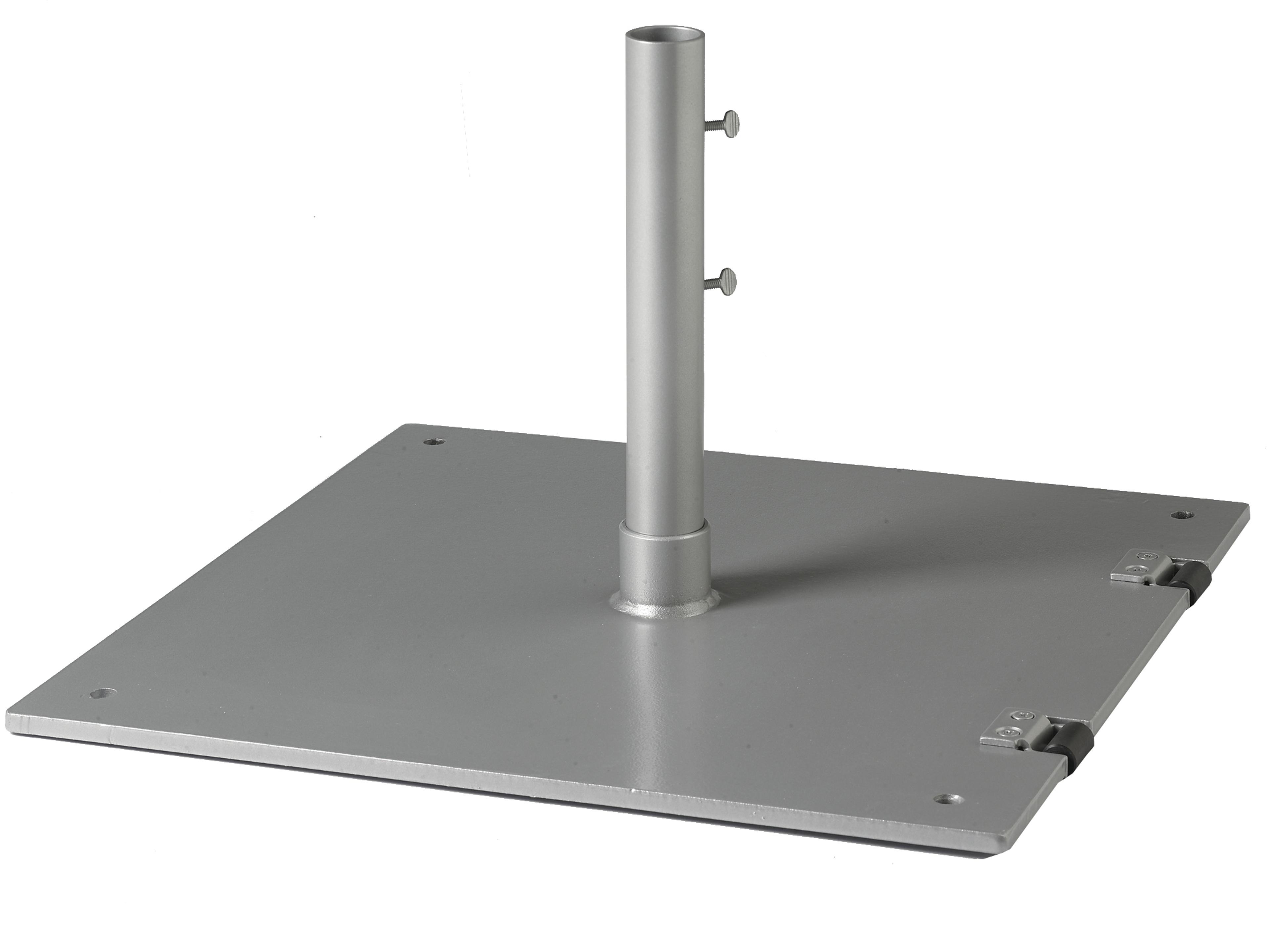 24' Foot 82lb Square Steel Plate Wheels 15' Foot Sleeve 1.5' Foot Pole Base