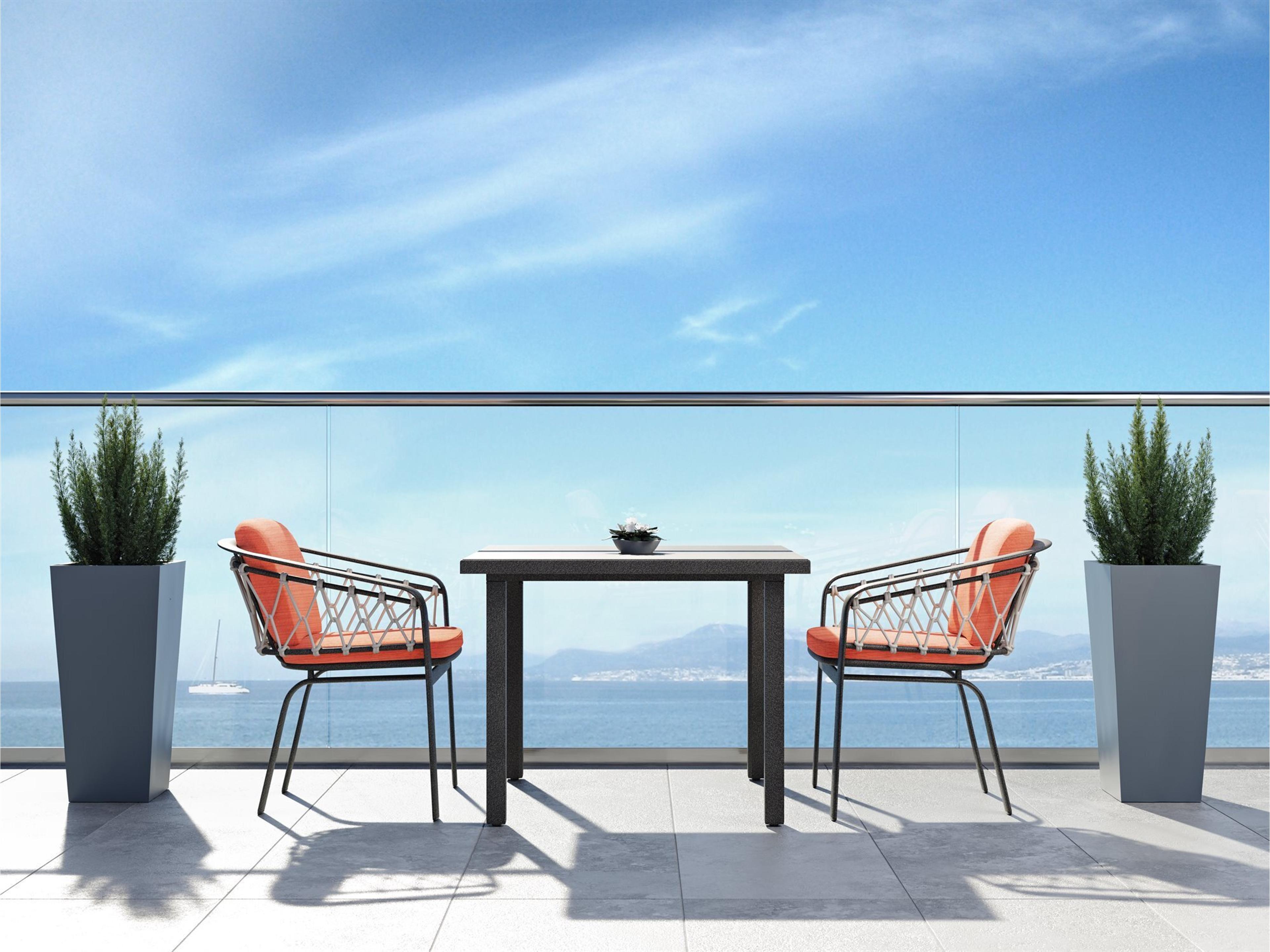 Trelon Rope Aluminum Lounge Set