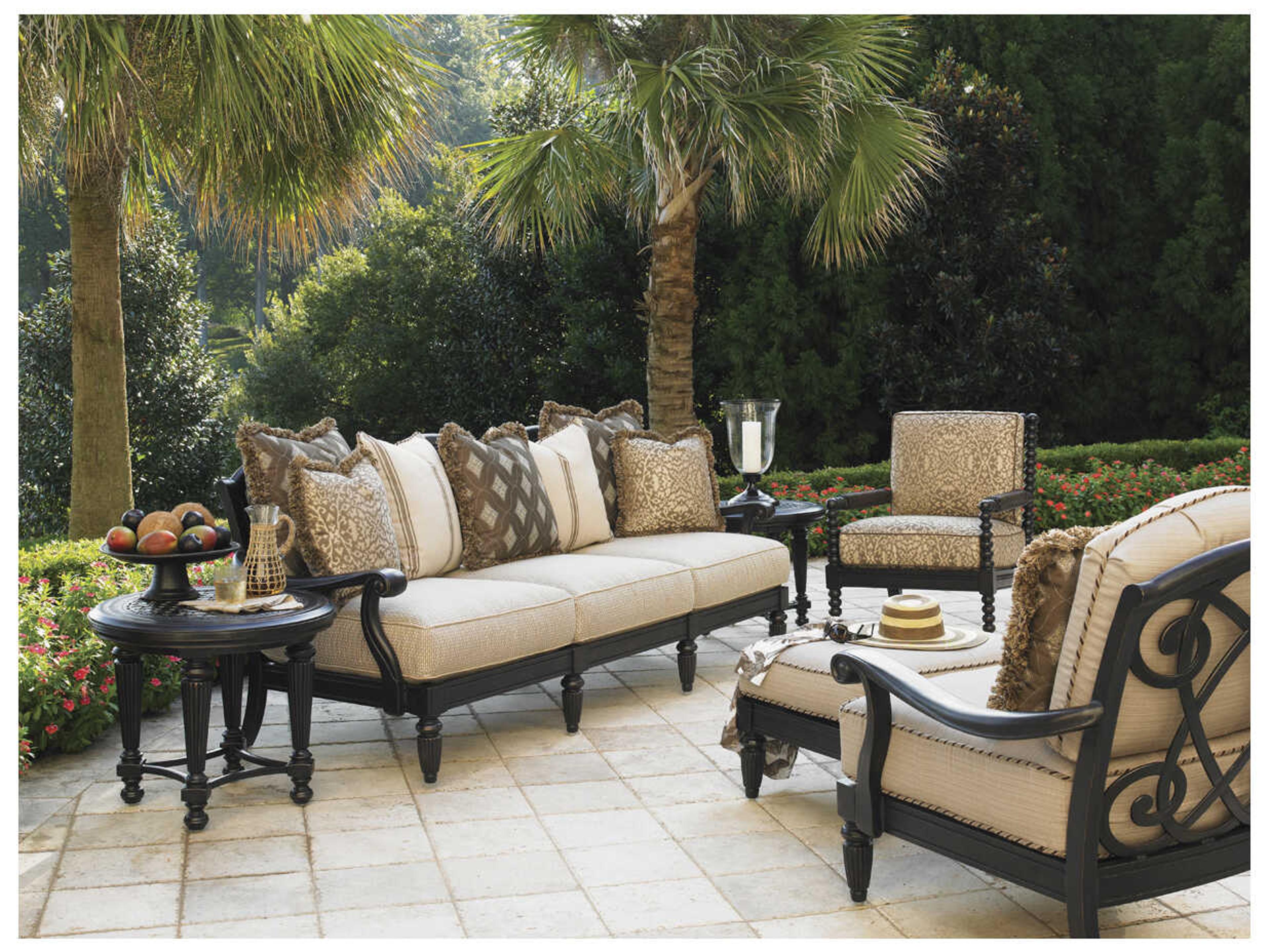 Tommy Bahama Outdoor Kingstown Sedona Cast Aluminum Round End Table