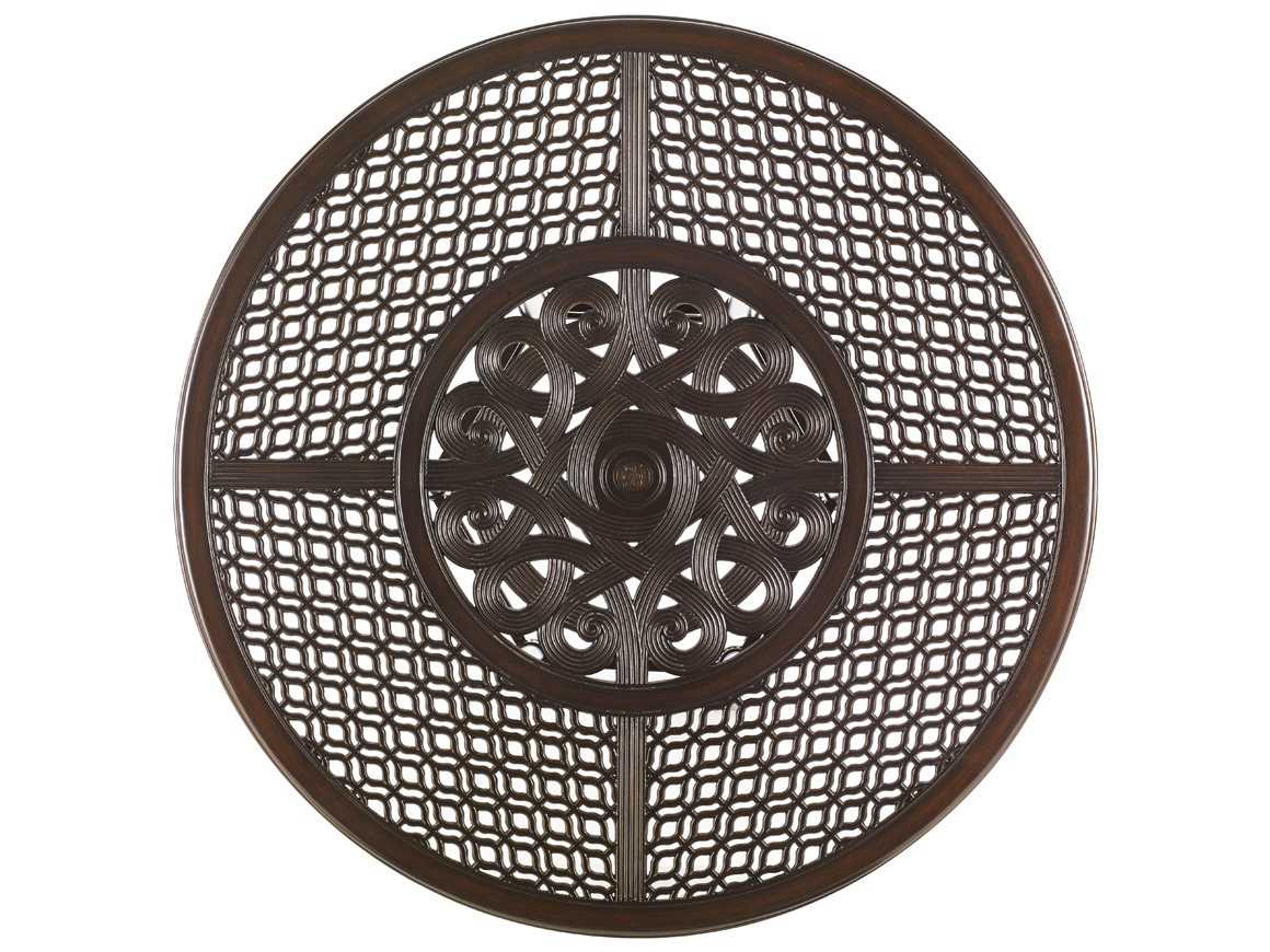 Black Sands Cast Aluminum Round Bistro Bar Table Top