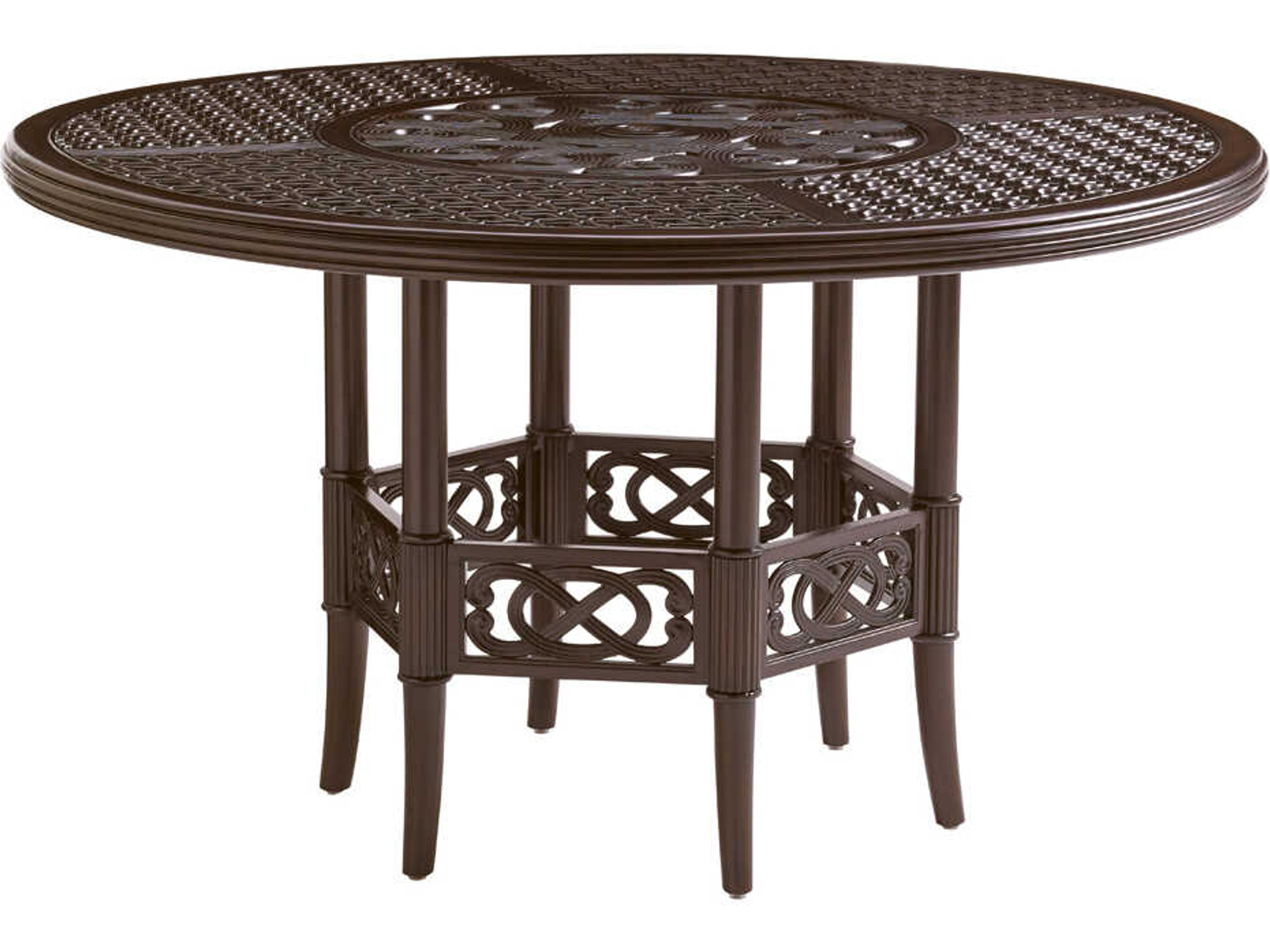 Black Sands Cast Aluminum Round Dining Table