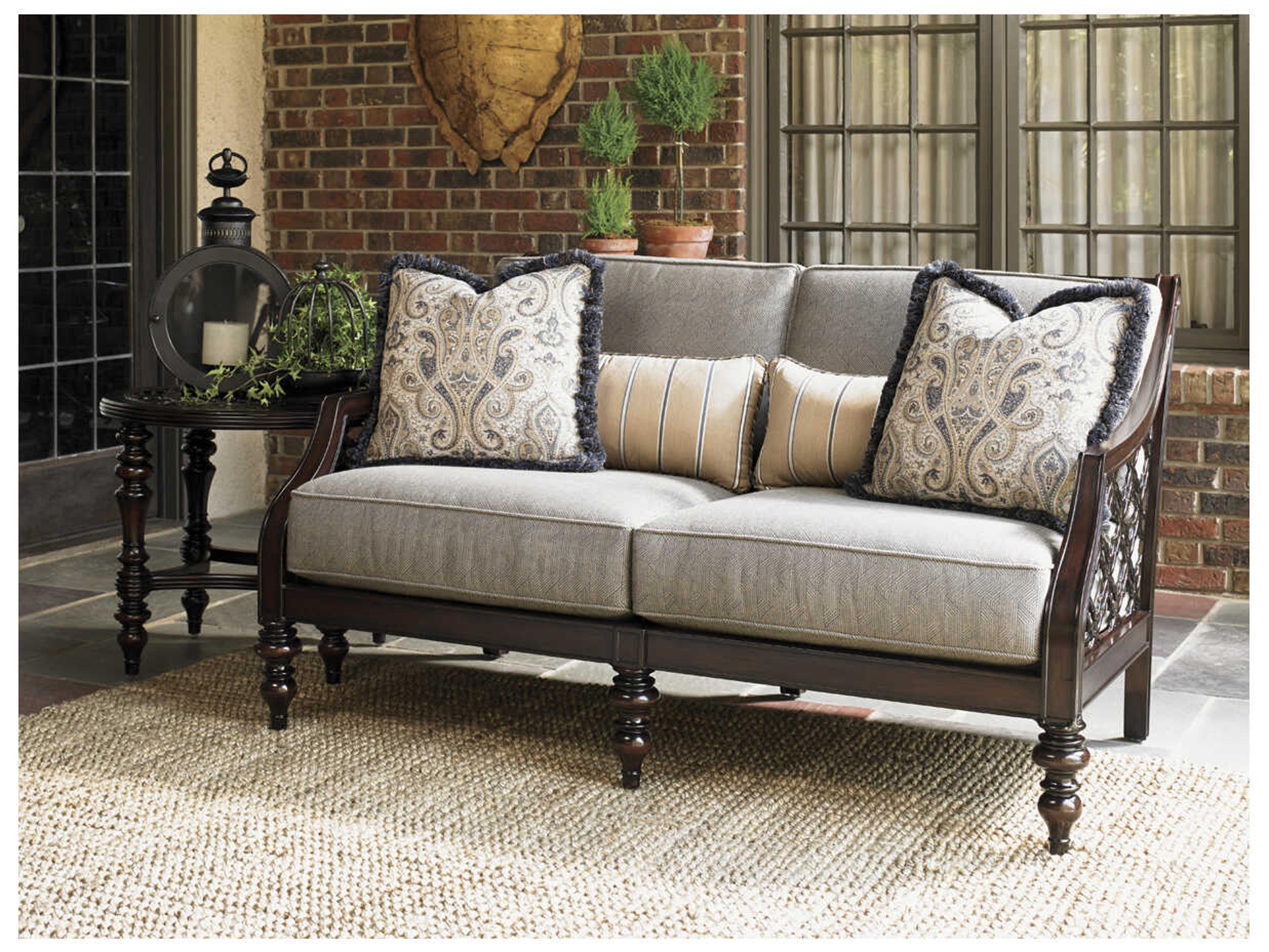 Tommy Bahama Outdoor Black Sands Cast Aluminum Square End Table