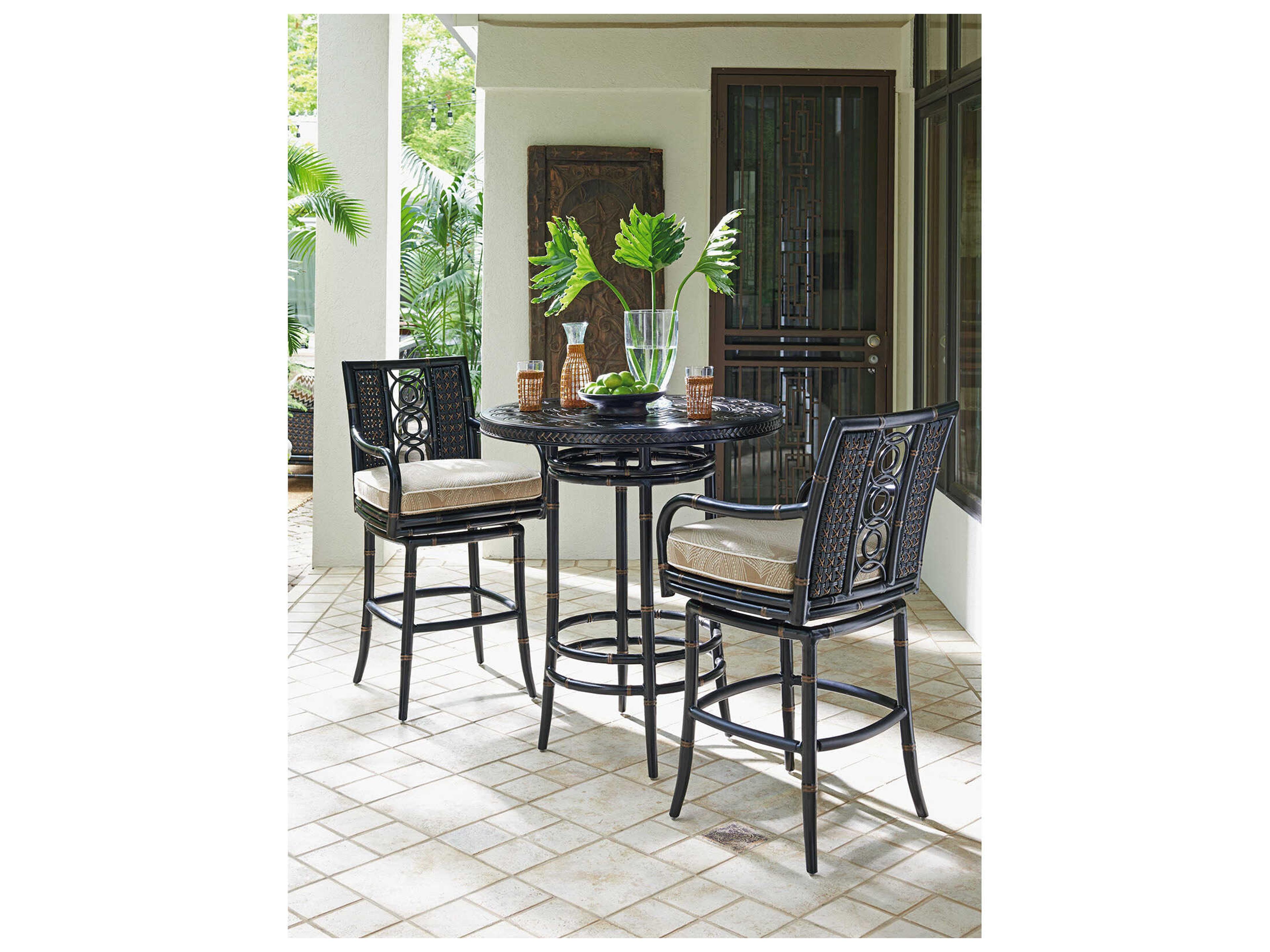 Tommy Bahama Outdoor Marimba Aluminum Round Bistro Table