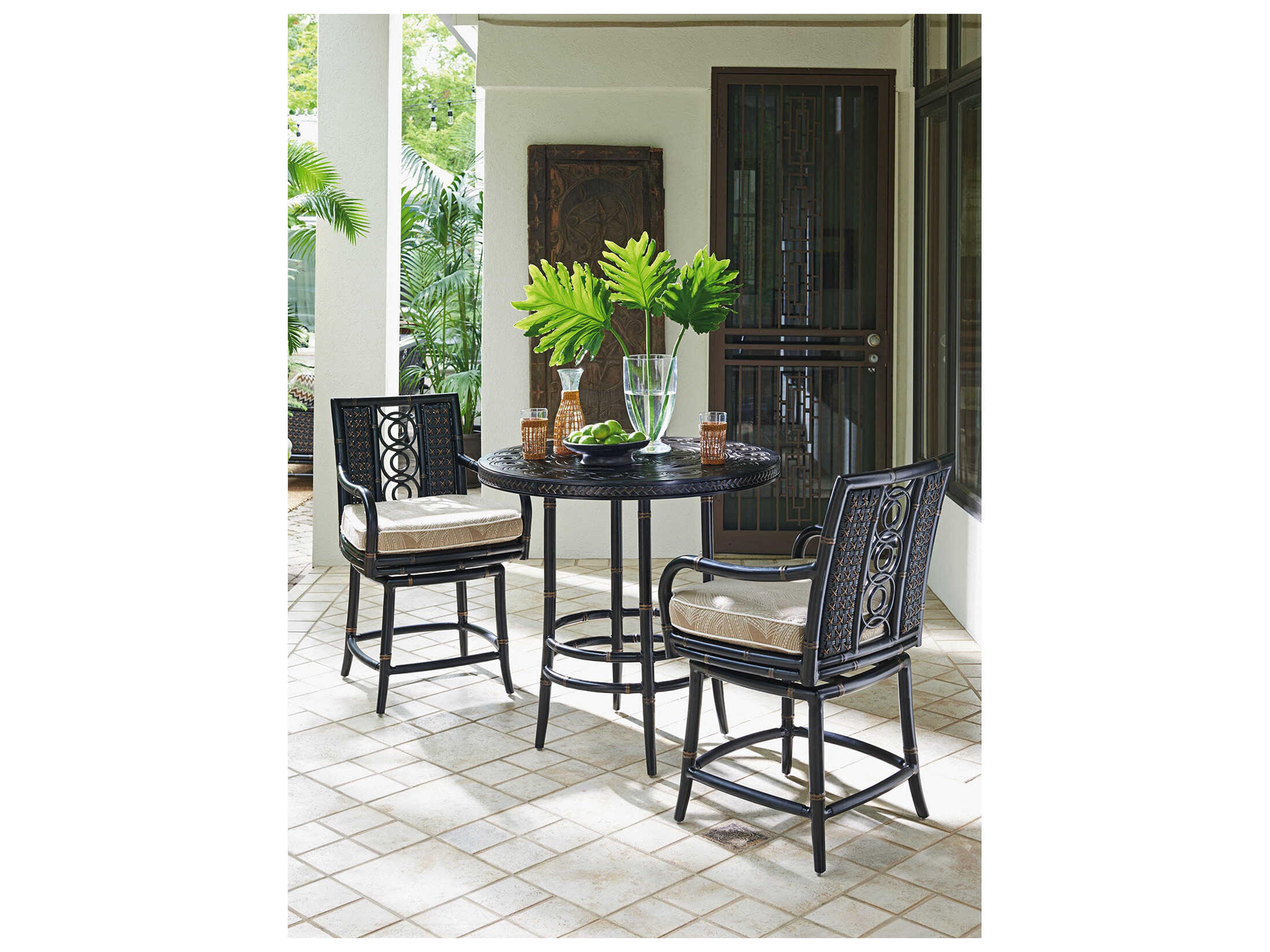 Tommy Bahama Outdoor Marimba Aluminum Round Bistro Table