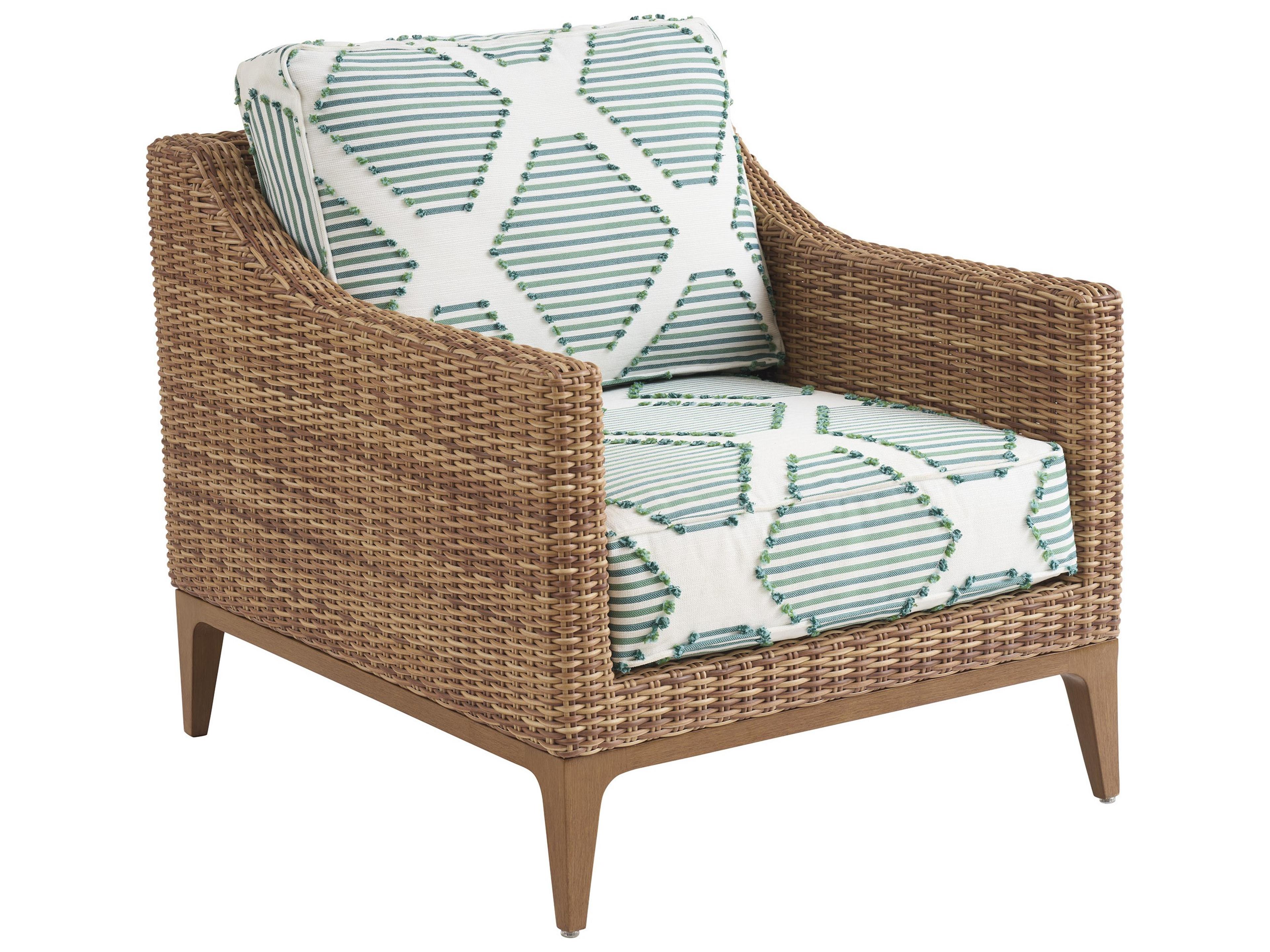 Palm Desert Poolside Wicker Lounge Chair