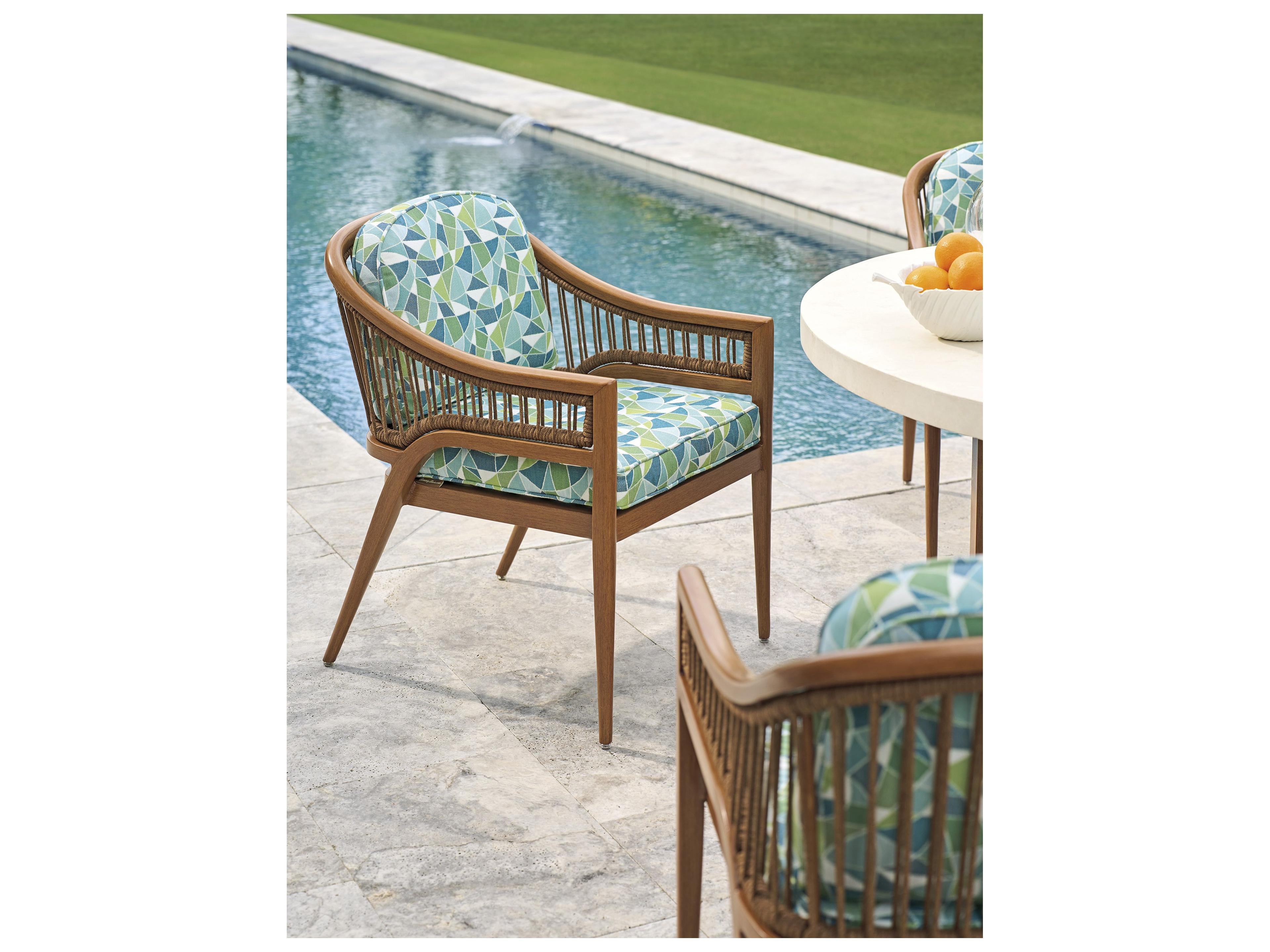 Tommy Bahama Outdoor Palm Desert Poolside Aluminum Arm Dining Chair