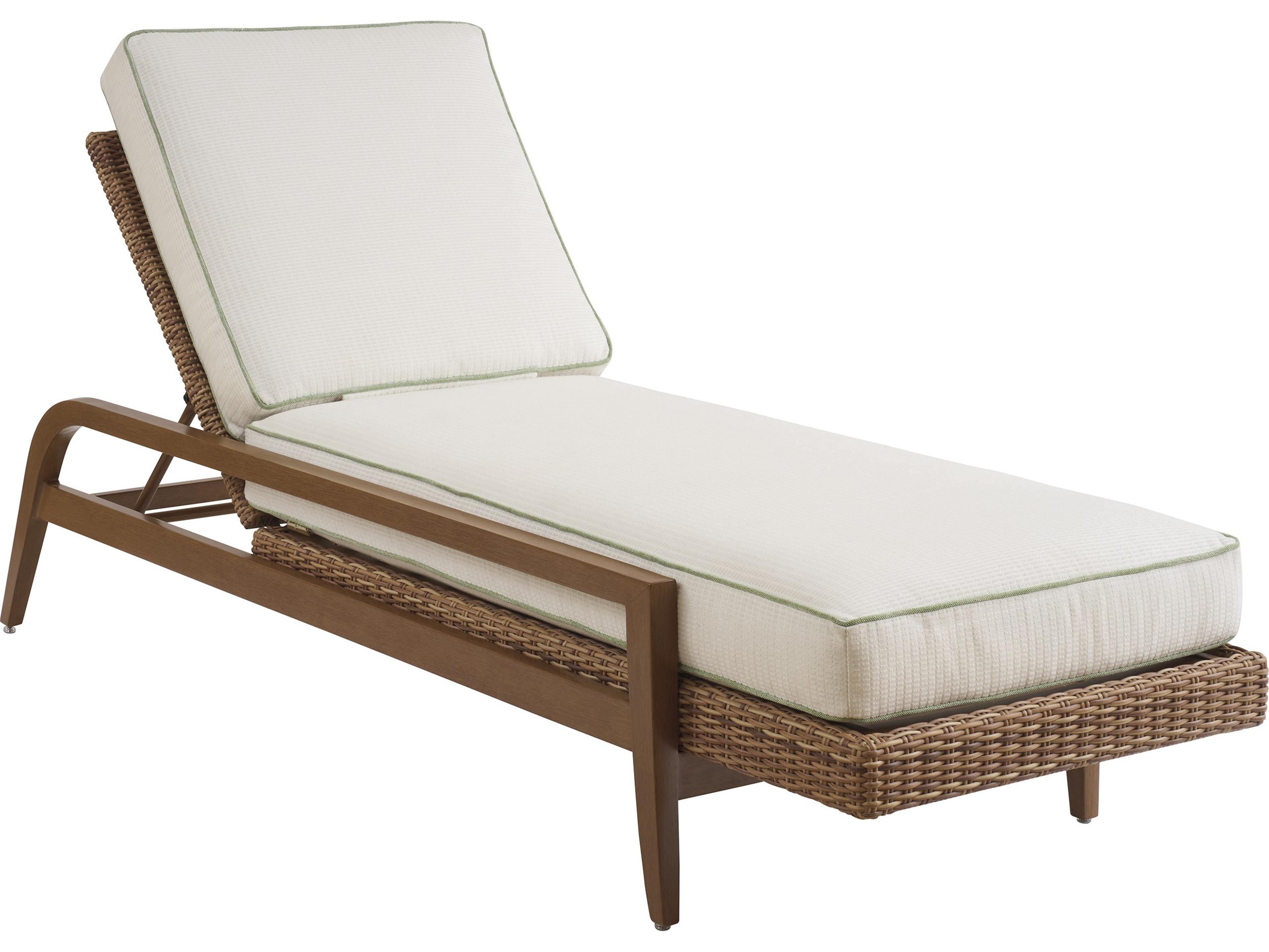 Palm Desert Poolside Wicker Chaise Lounge