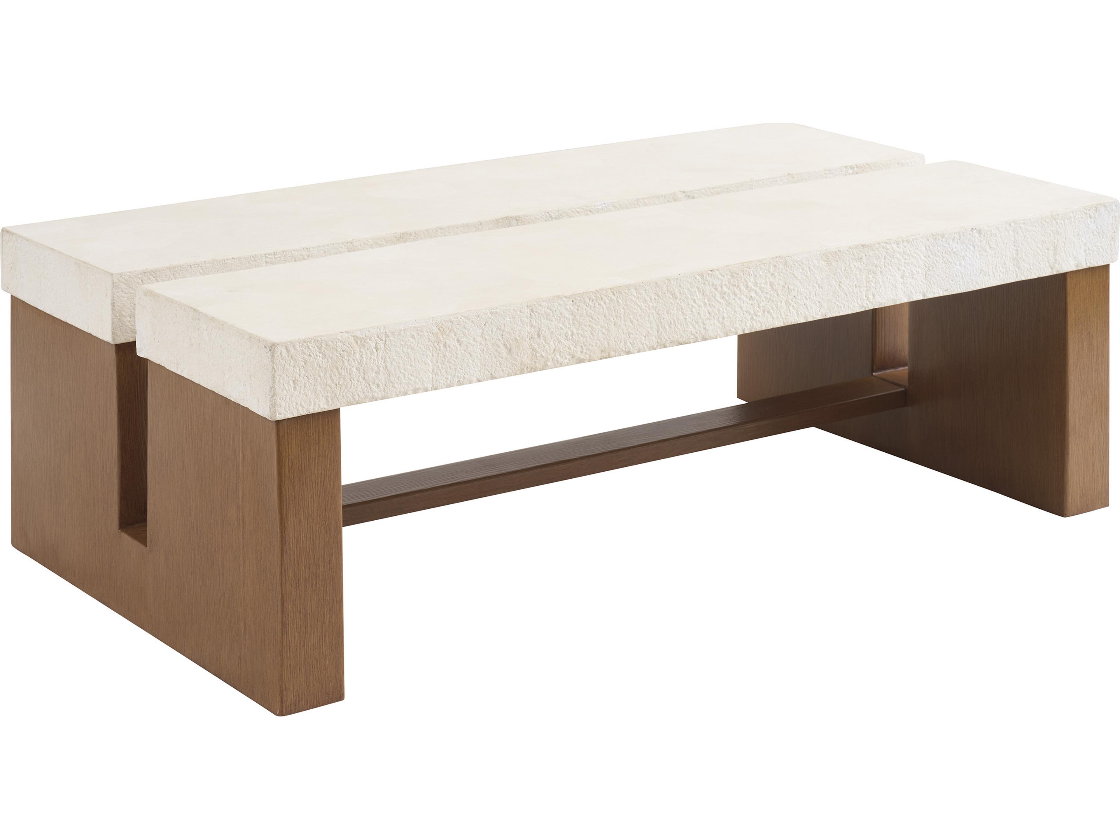 Palm Desert Poolside Aluminum 50" x 28" Rectangular Coffee Table