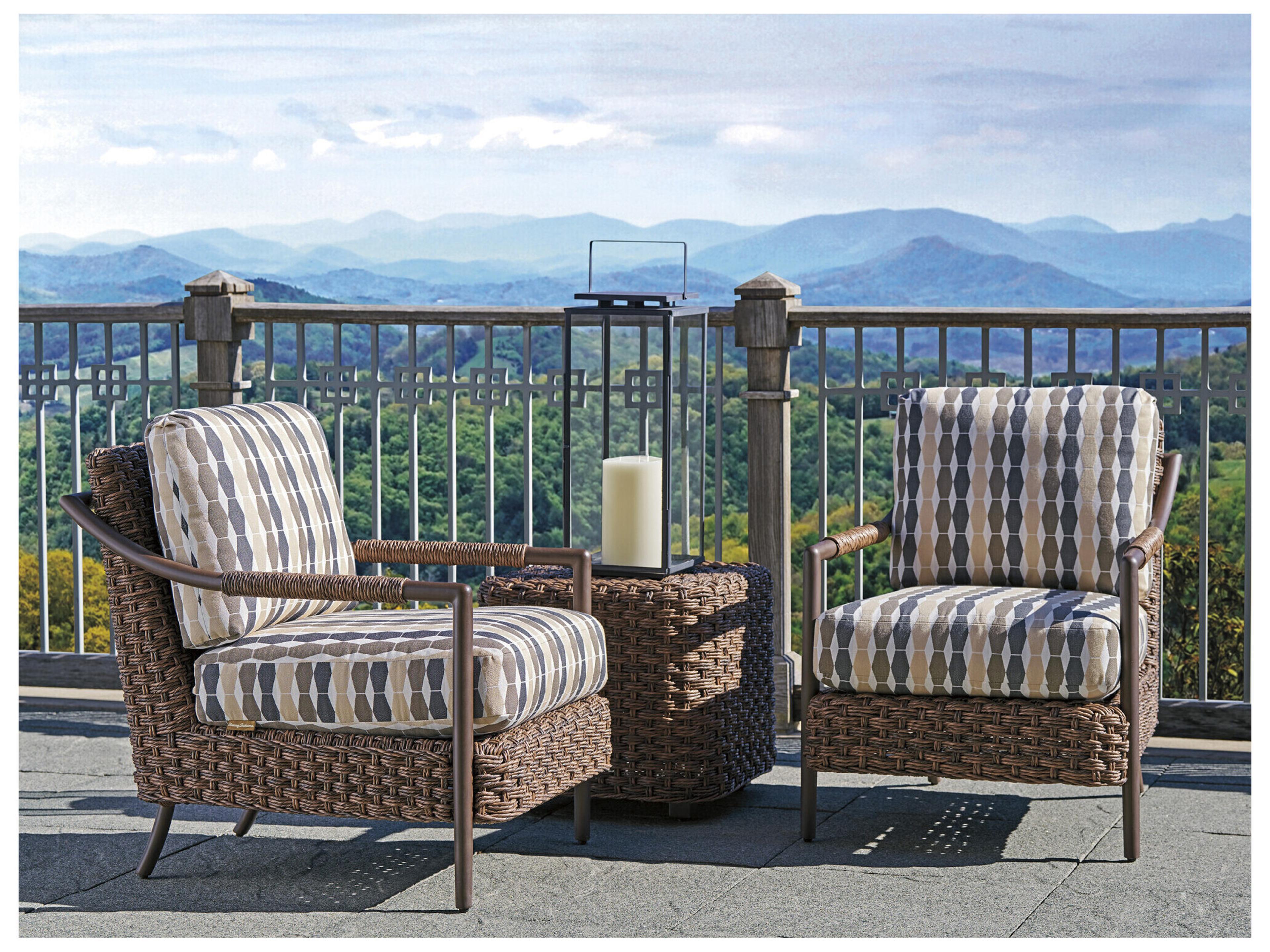 Tommy Bahama Outdoor Kilimanjaro Wicker Rich Tobacco Occasional Lounge Chair