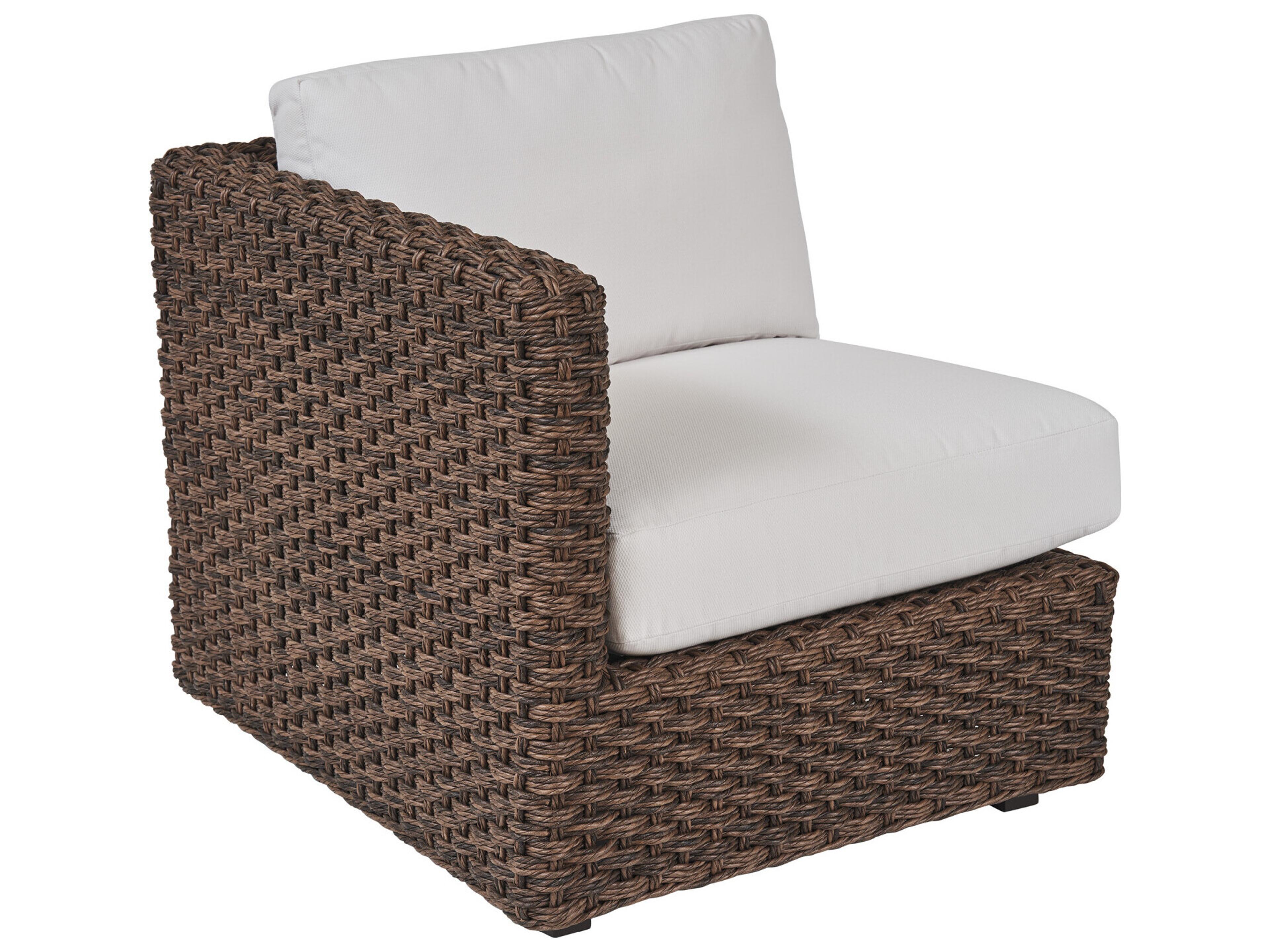 Kilimanjaro Wicker Rich Tobacco Left Arm Lounge Chair