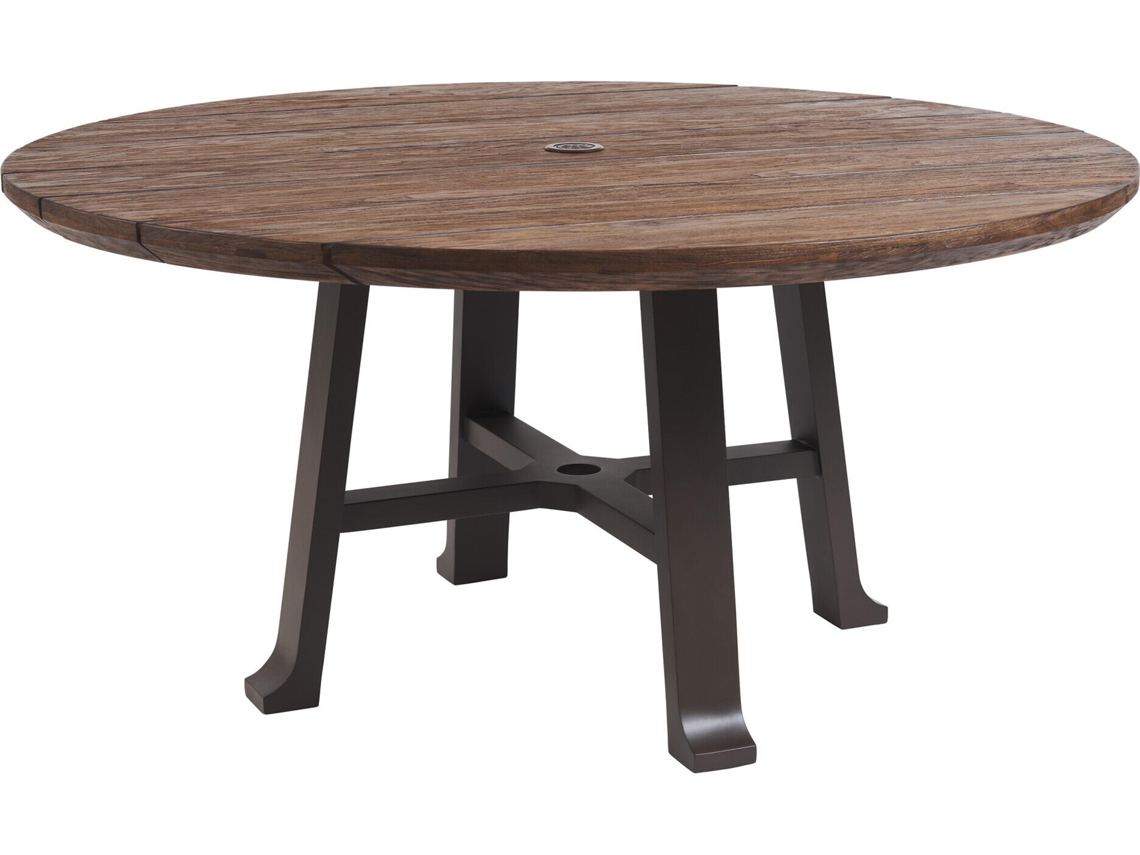 Kilimanjaro Aluminum Deep Espresso Table Base for Round Dining Table