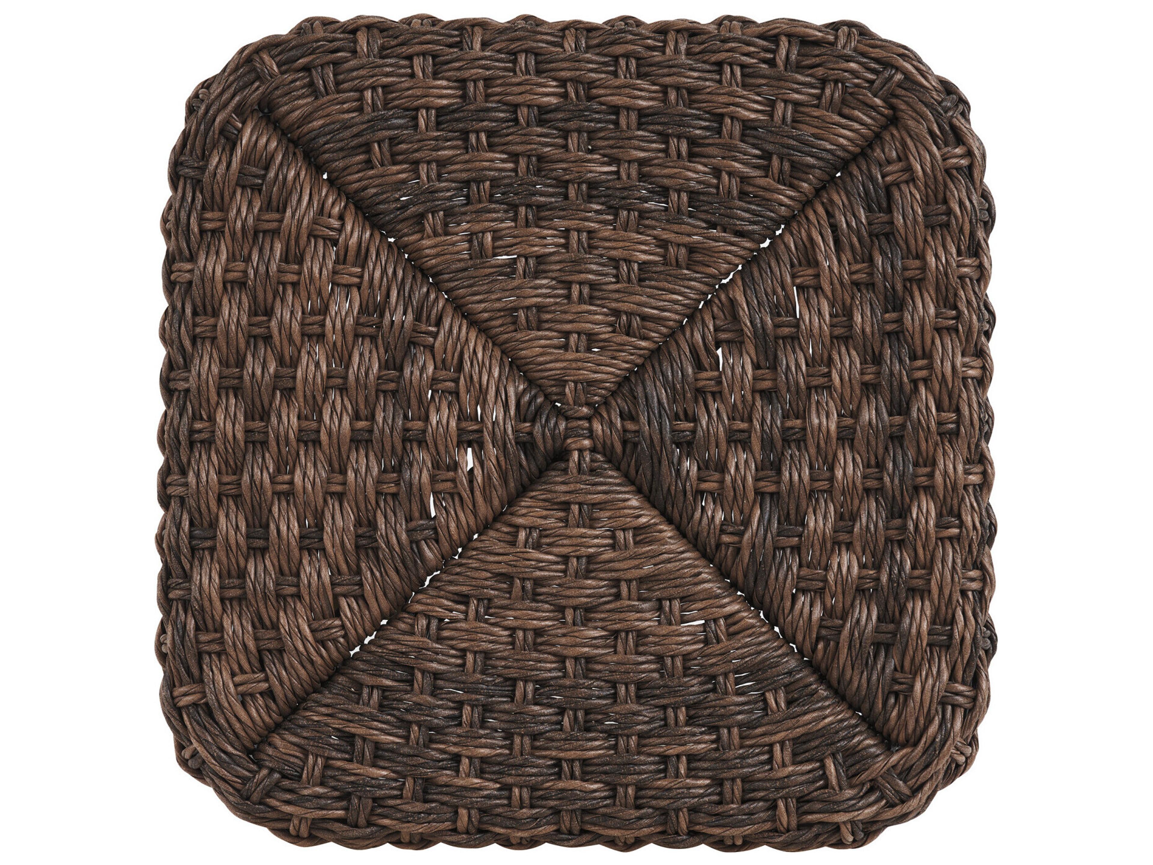 Tommy Bahama Outdoor Kilimanjaro Wicker Rich Tobacco Small Ottoman