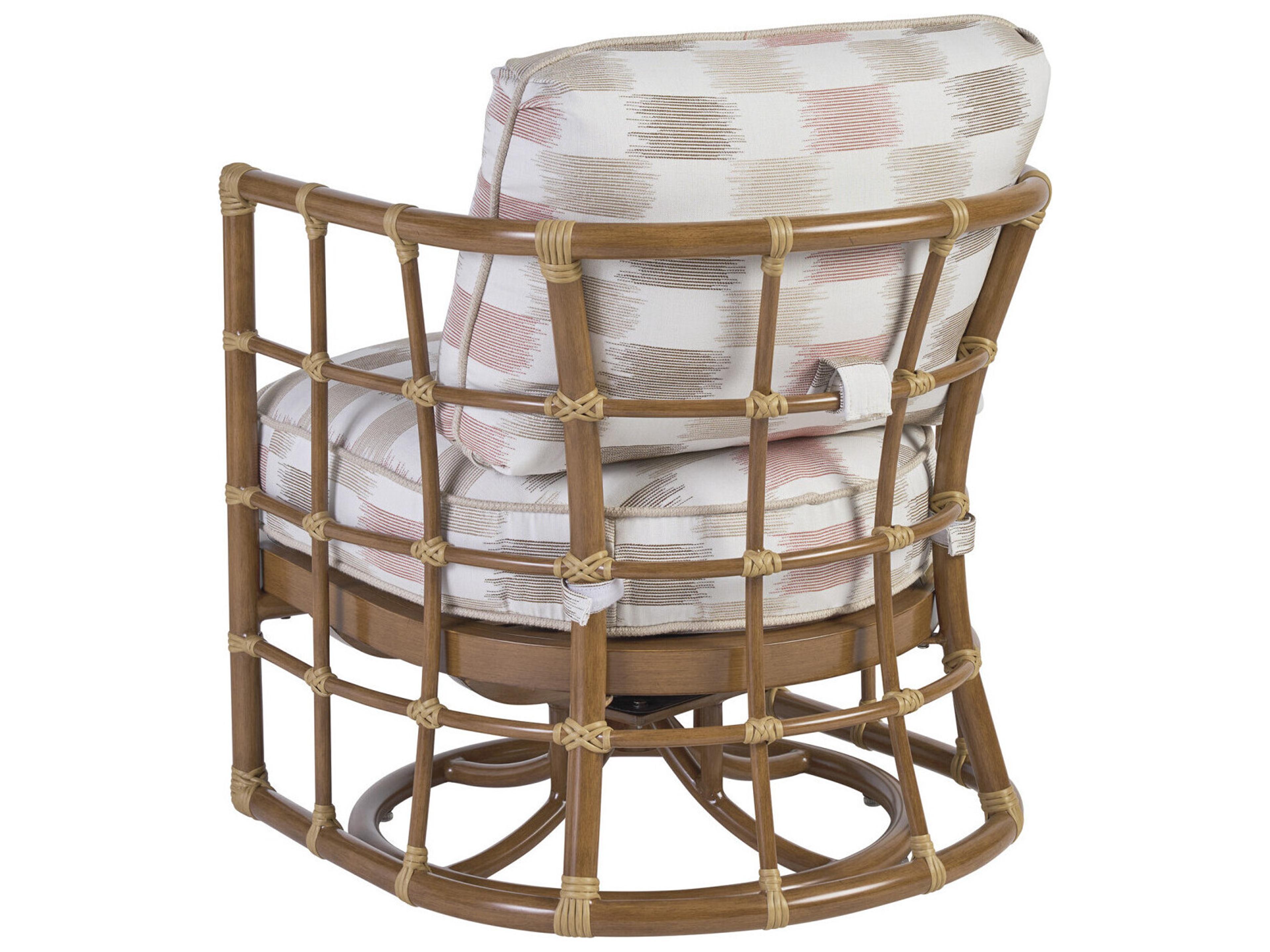 Tommy Bahama Outdoor Sandpiper Aluminum Wicker Bay Swivel Lounge Chair