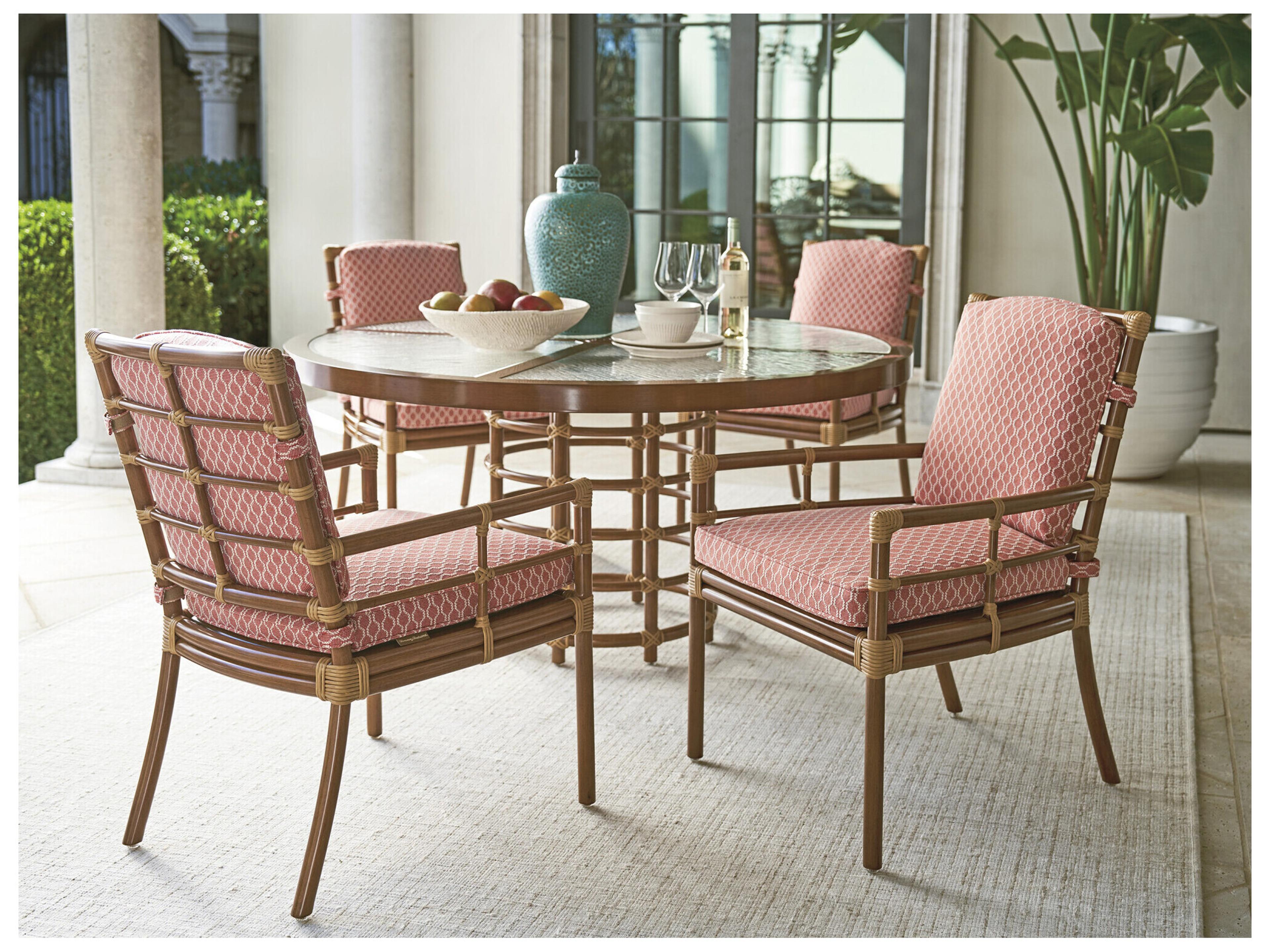 Tommy Bahama Outdoor Sandpiper Bay Aluminum Wicker Dining Arm Chair