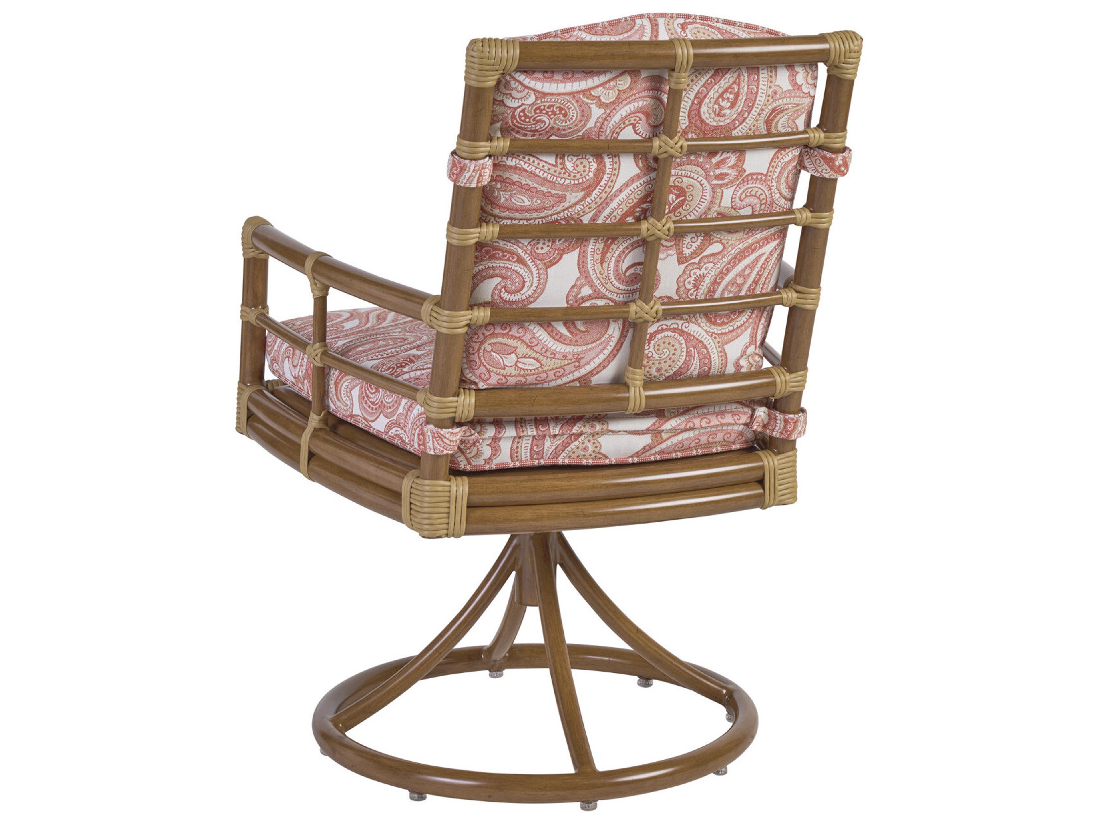 Tommy Bahama Outdoor Sandpiper Bay Aluminum Wicker Swivel Rocker Dining Arm Chair
