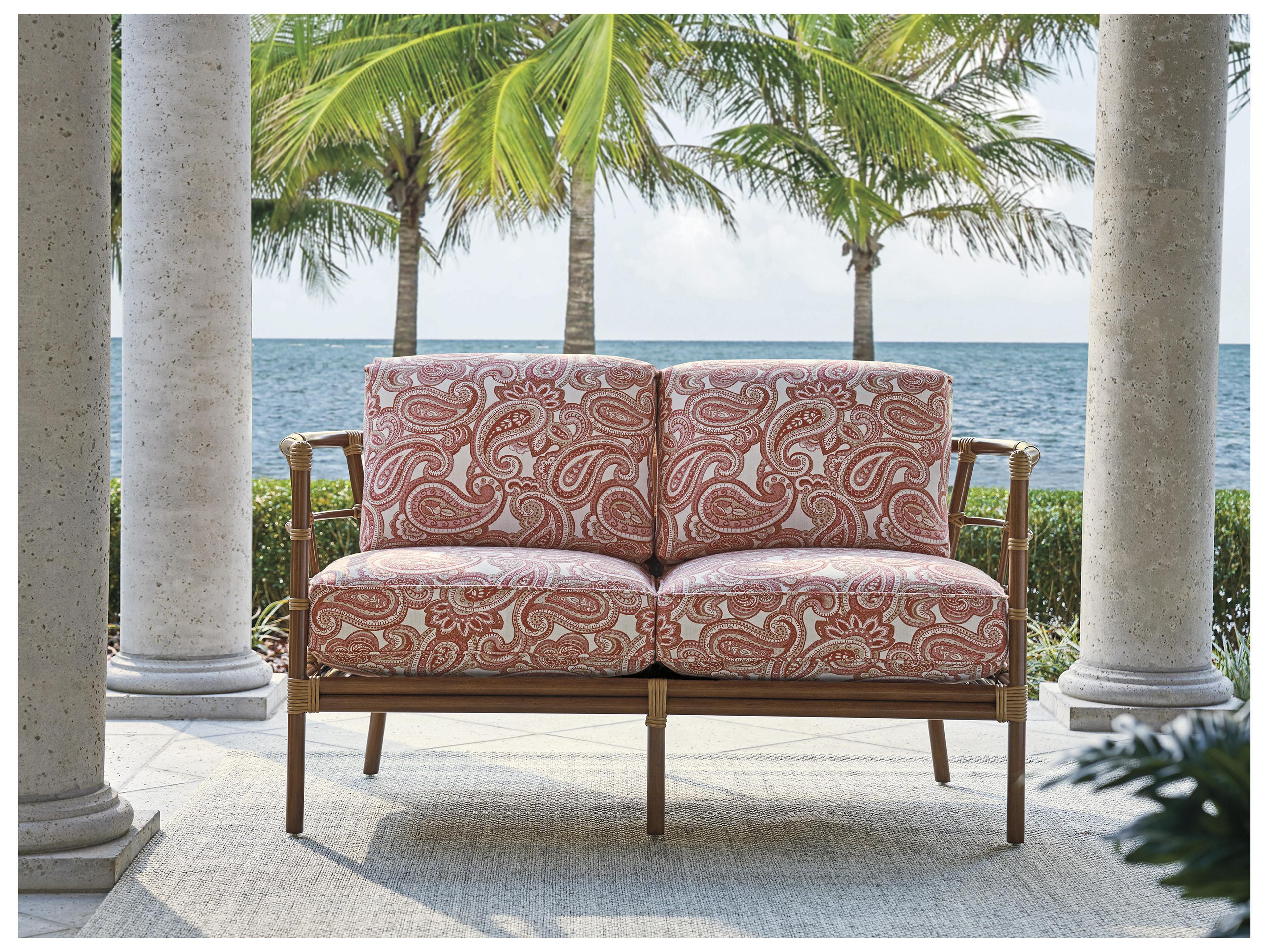 Tommy Bahama Outdoor Sandpiper Bay Aluminum Wicker Loveseat