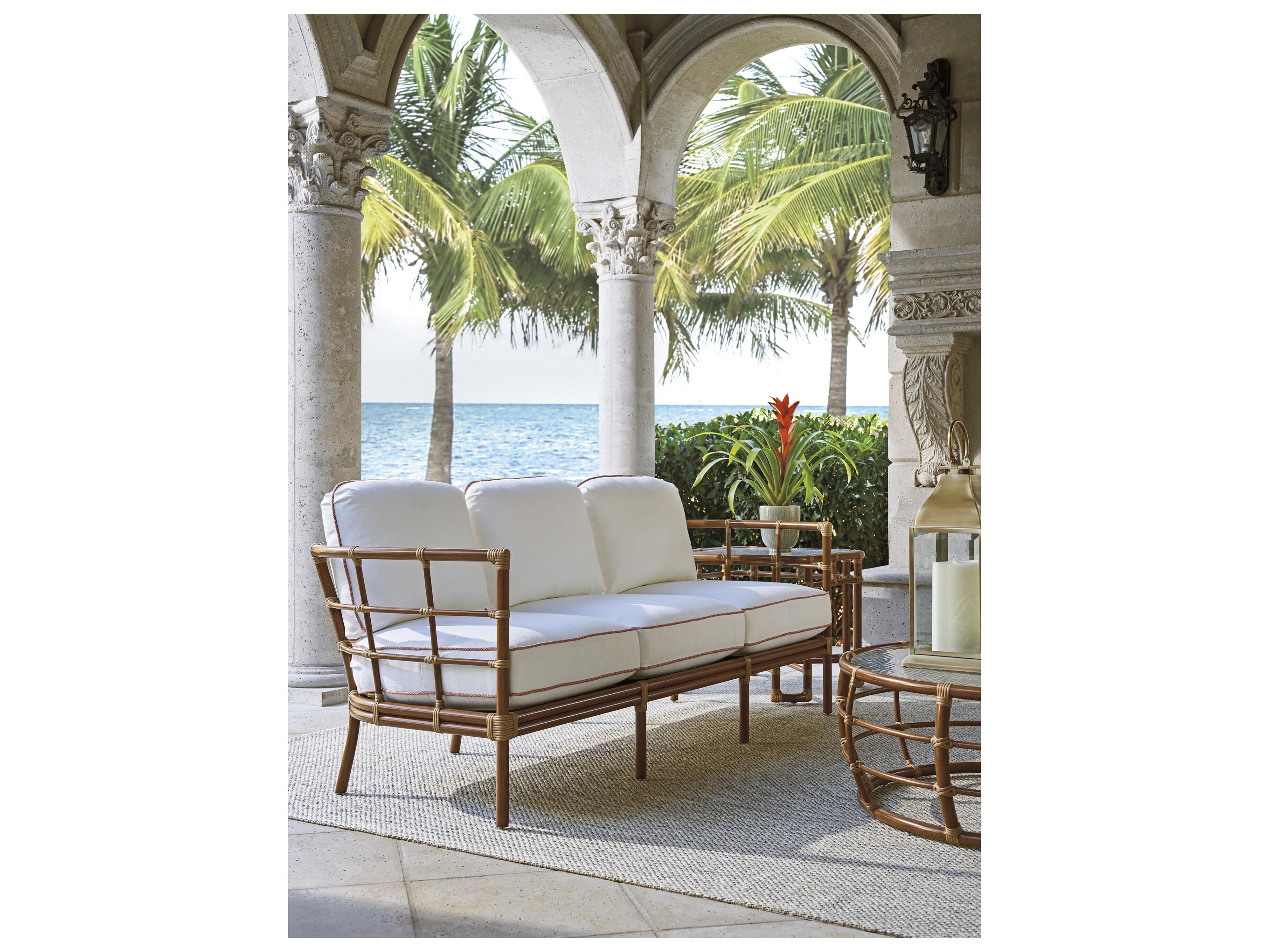 Tommy Bahama Outdoor Sandpiper Bay Aluminum Wicker Sofa