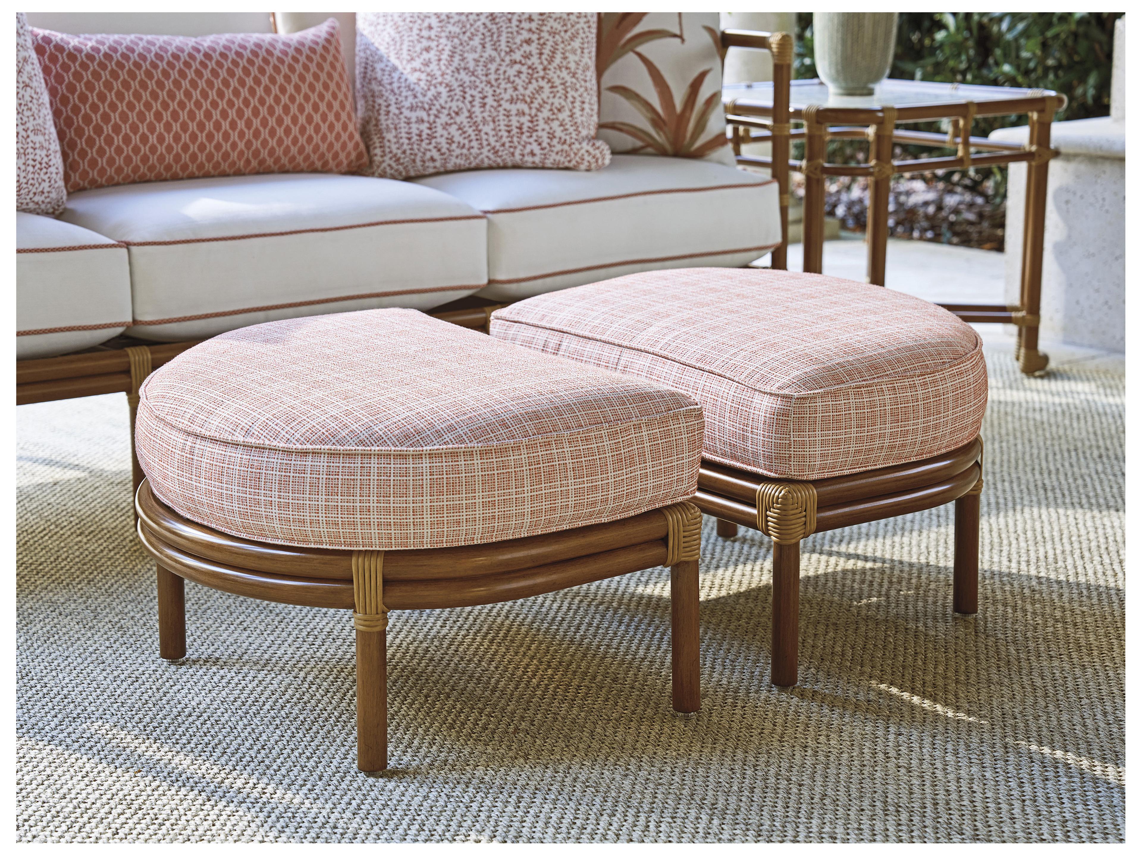 Tommy Bahama Outdoor Sandpiper Bay Aluminum Wicker Ottoman