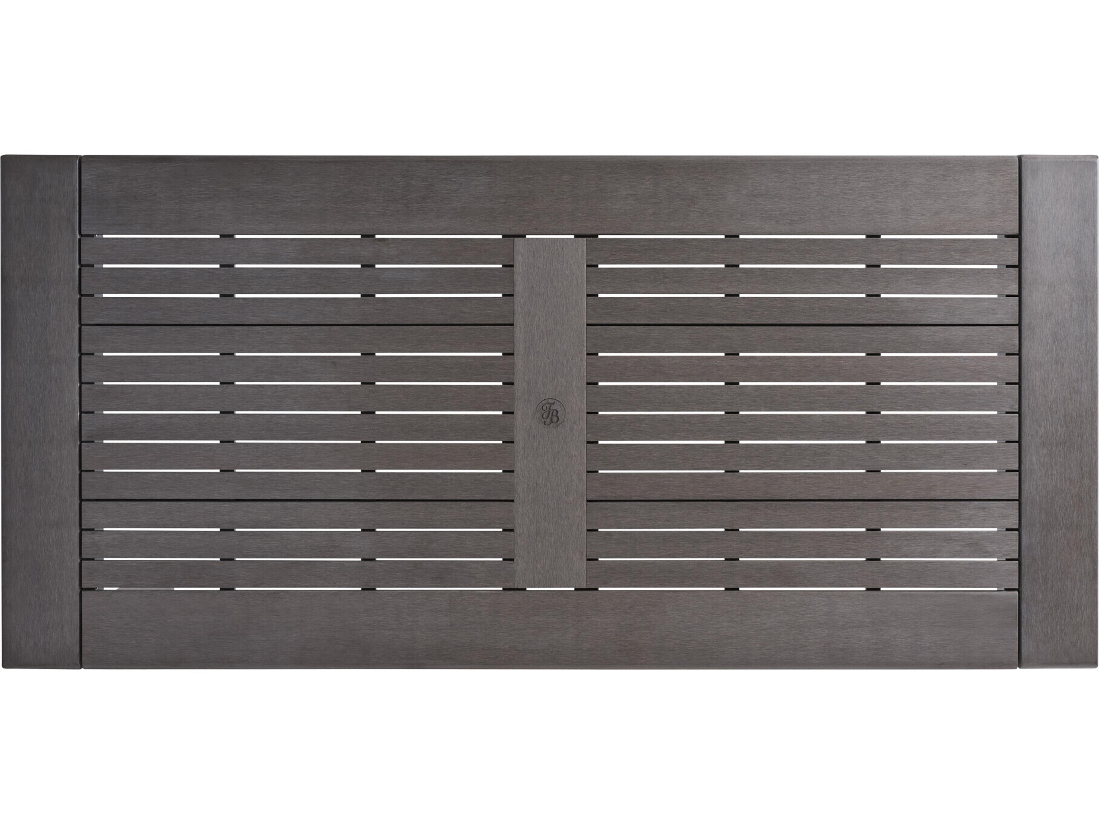 Tommy Bahama Outdoor Mozambique Synthetic Teak Taupe Rectangular Dining Table