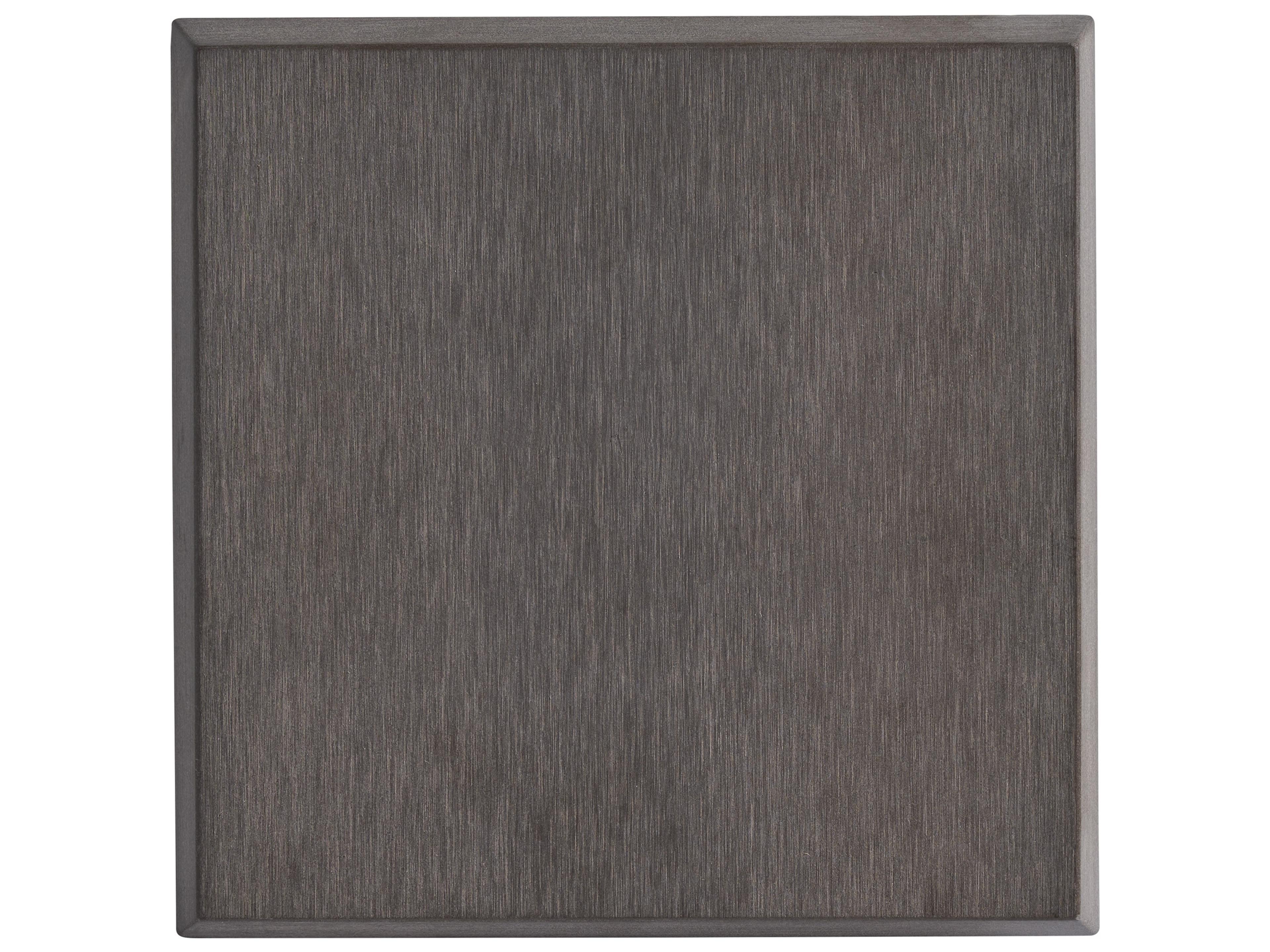 Tommy Bahama Outdoor Mozambique Synthetic Teak Taupe Gray Round Accent Table