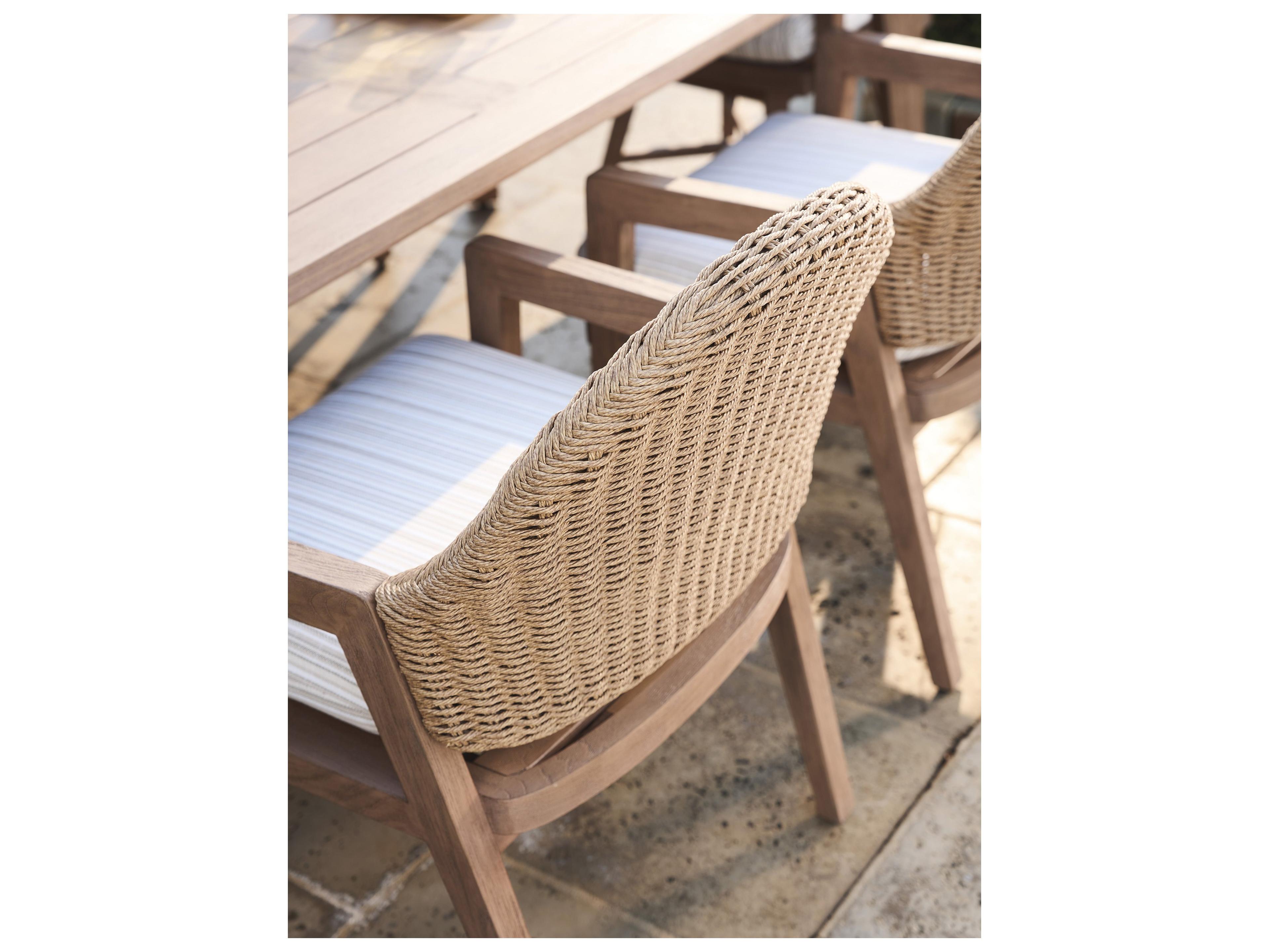 Tommy Bahama Outdoor Isle Of Palms Wicker Arm Dining Chair