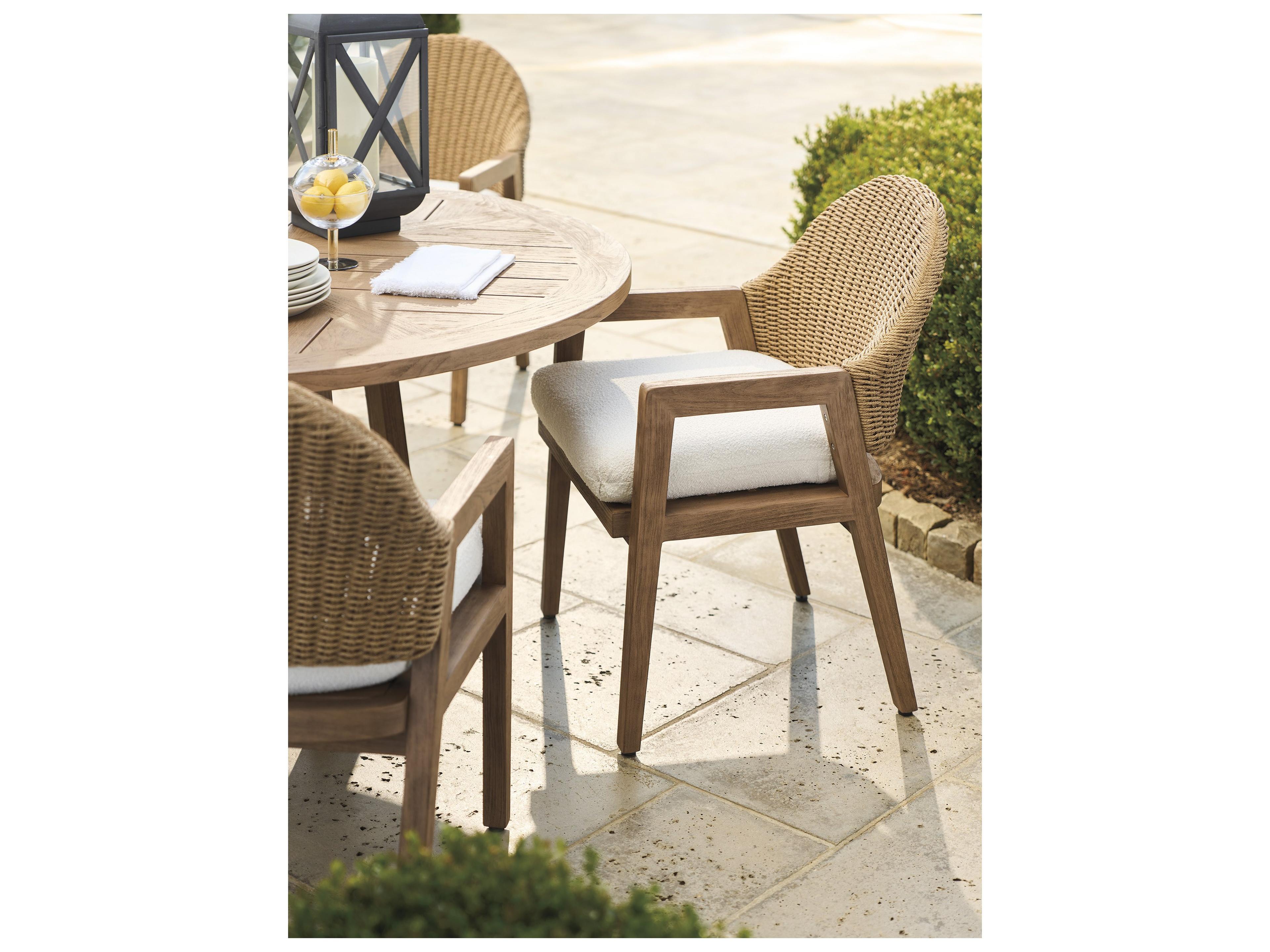 Tommy Bahama Outdoor Isle Of Palms Wicker Arm Dining Chair