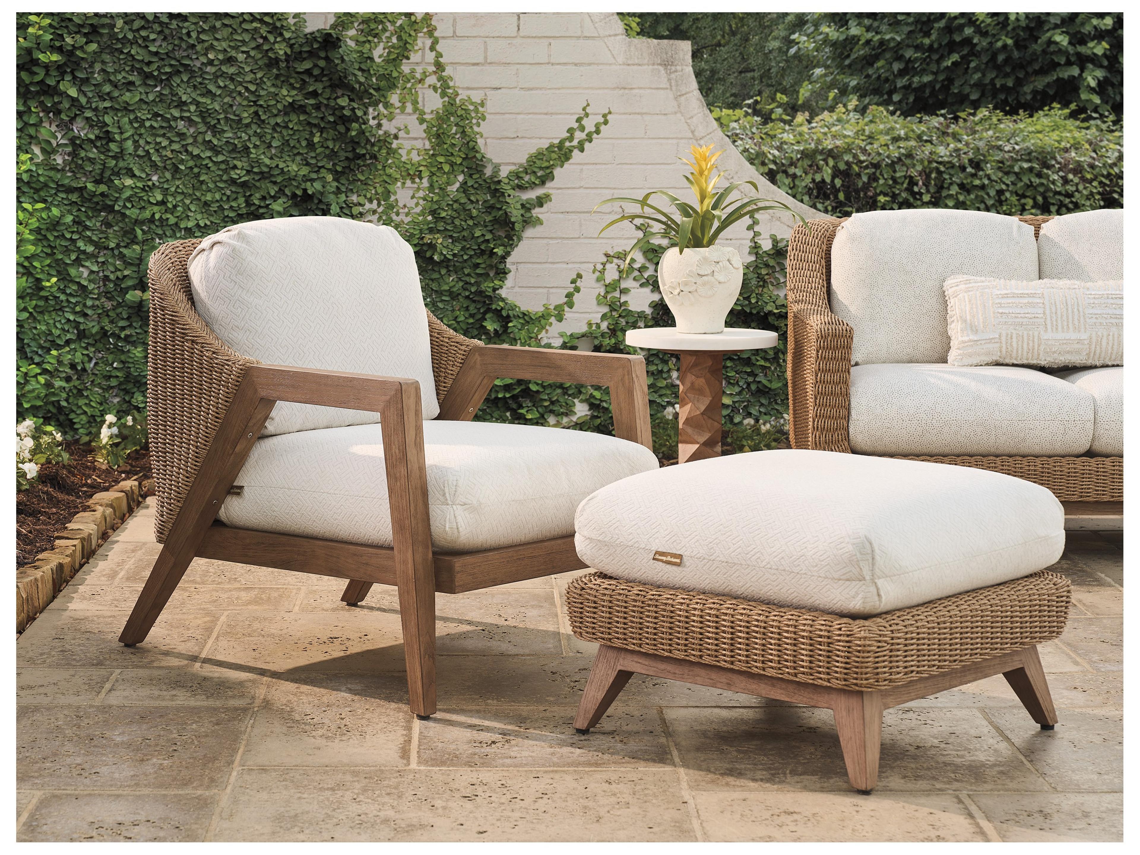 Tommy Bahama Outdoor Isle Of Palms Wicker Ottoman