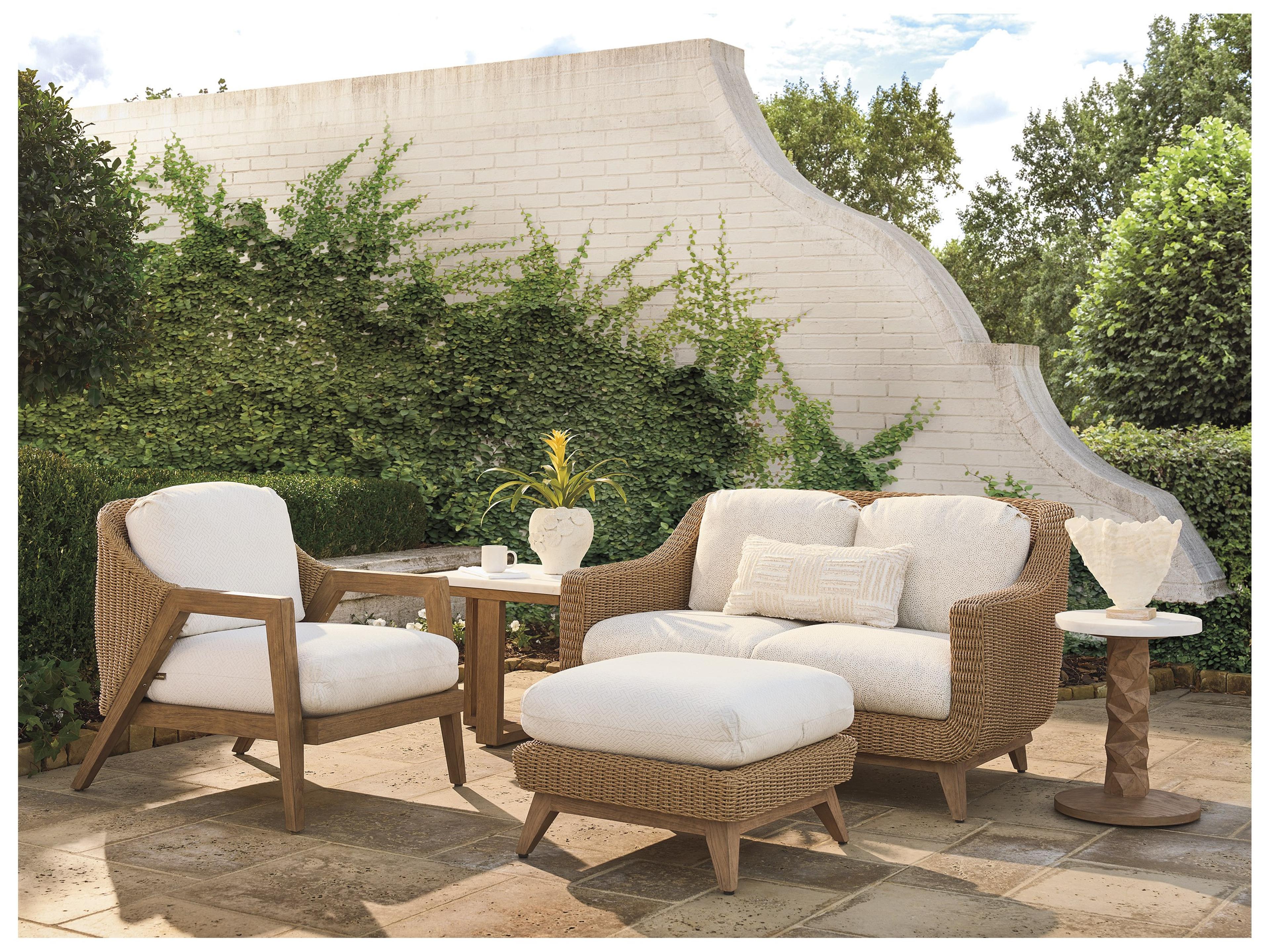 Tommy Bahama Outdoor Isle Of Palms Wicker Ottoman