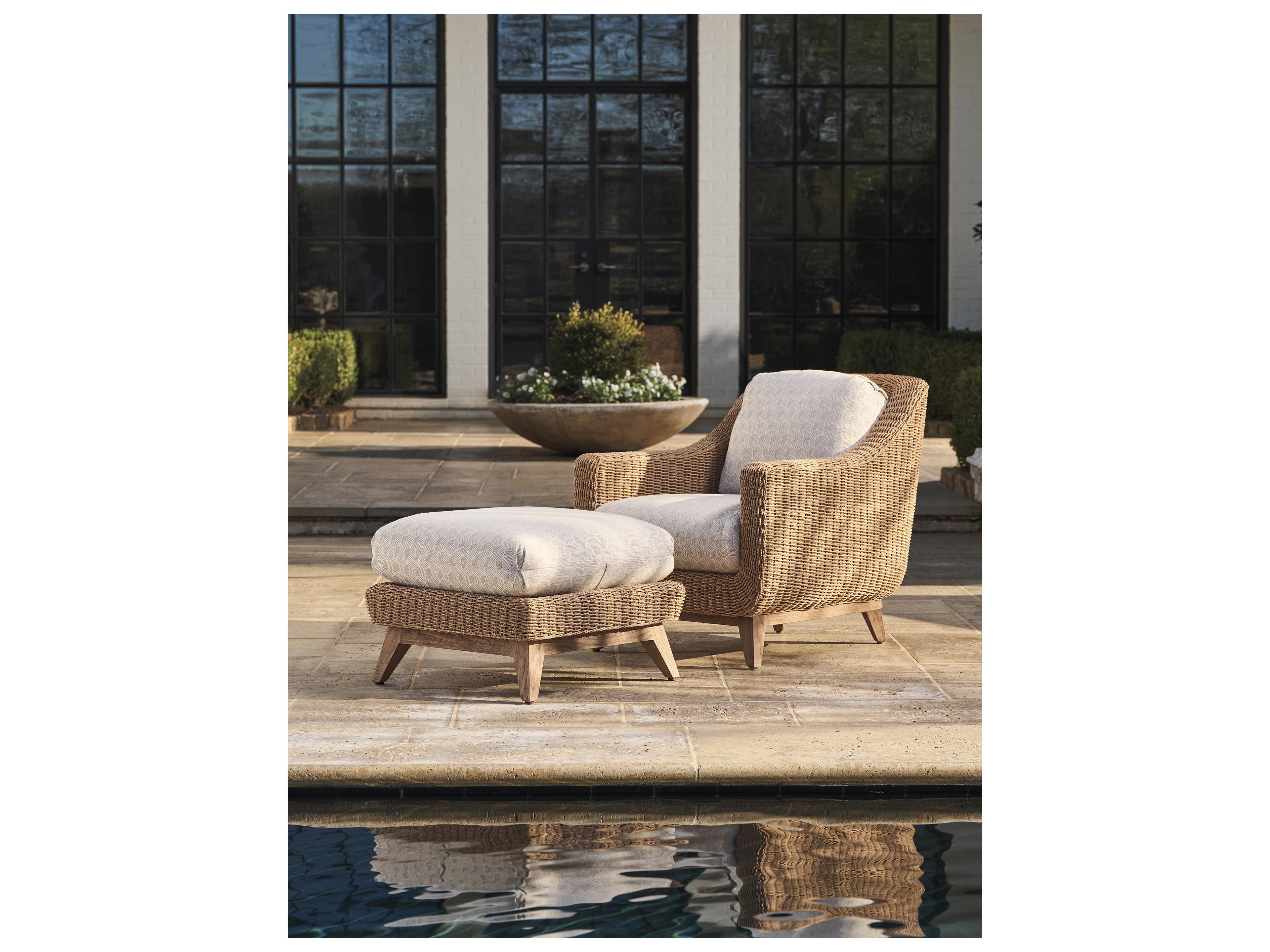 Tommy Bahama Outdoor Isle Of Palms Wicker Ottoman