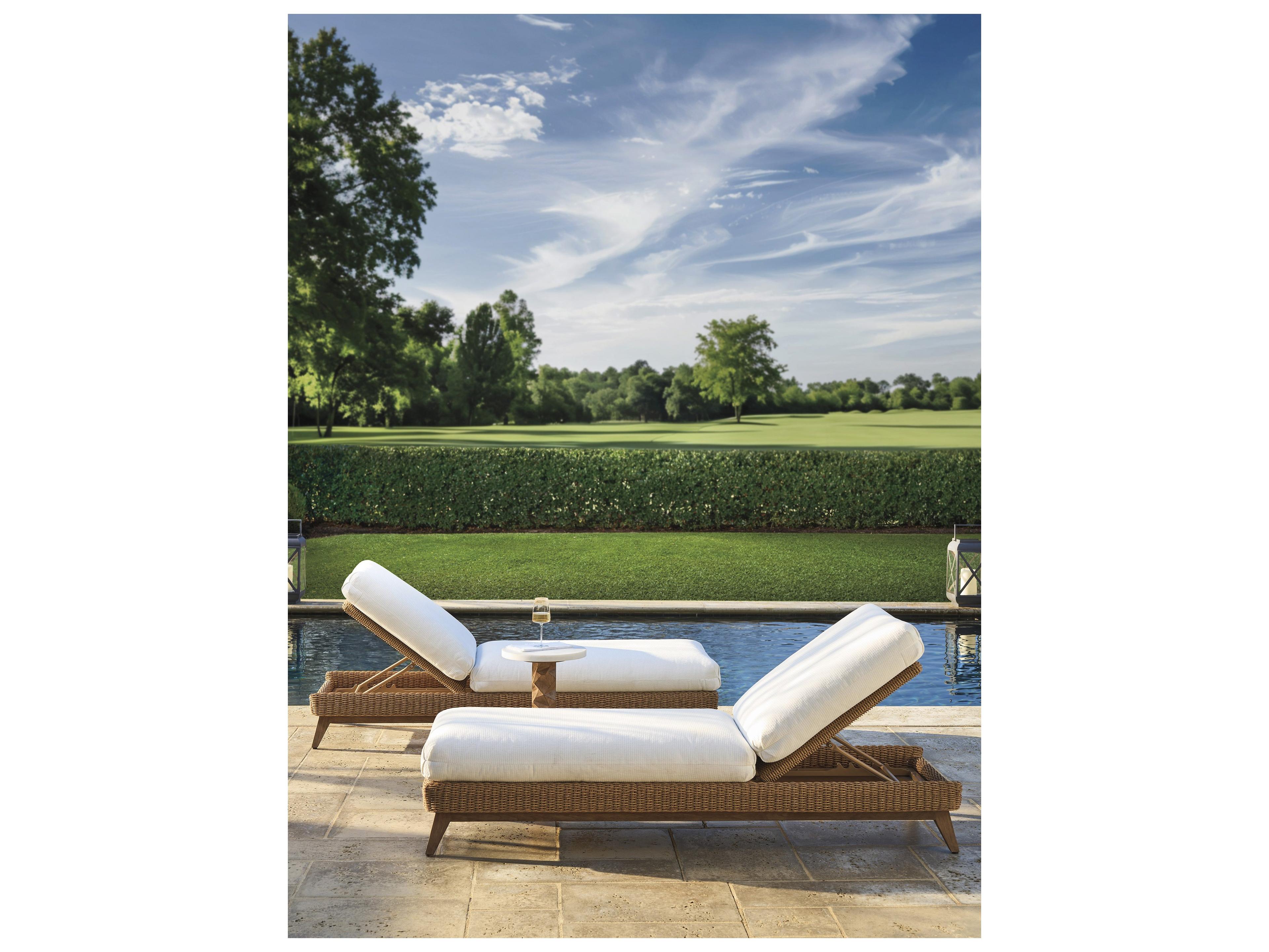 Tommy Bahama Outdoor Isle Of Palms Wicker Adjustable Chaise Lounge