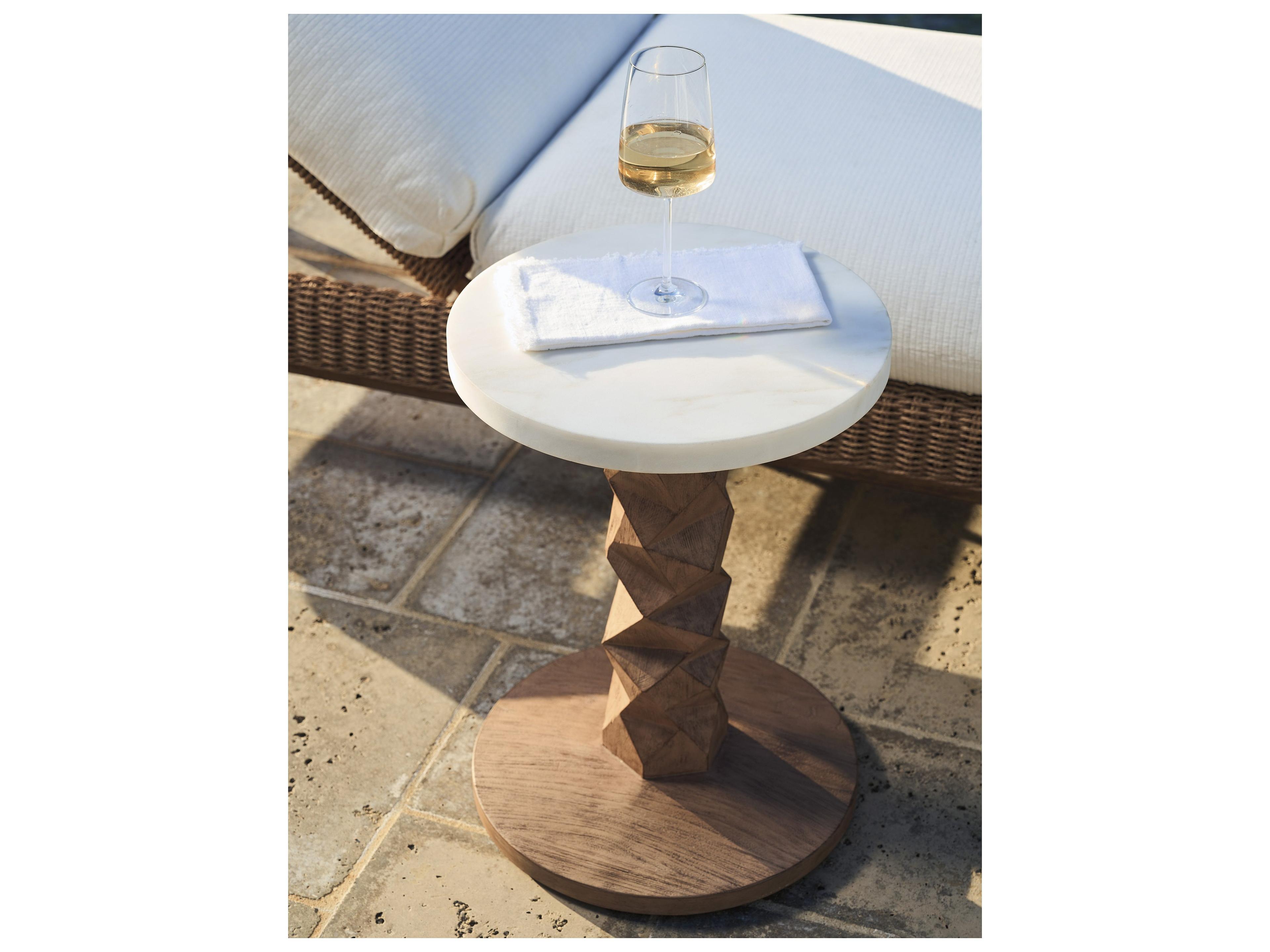 Tommy Bahama Outdoor Isle Of Palms Teak 16" Round Accent Table