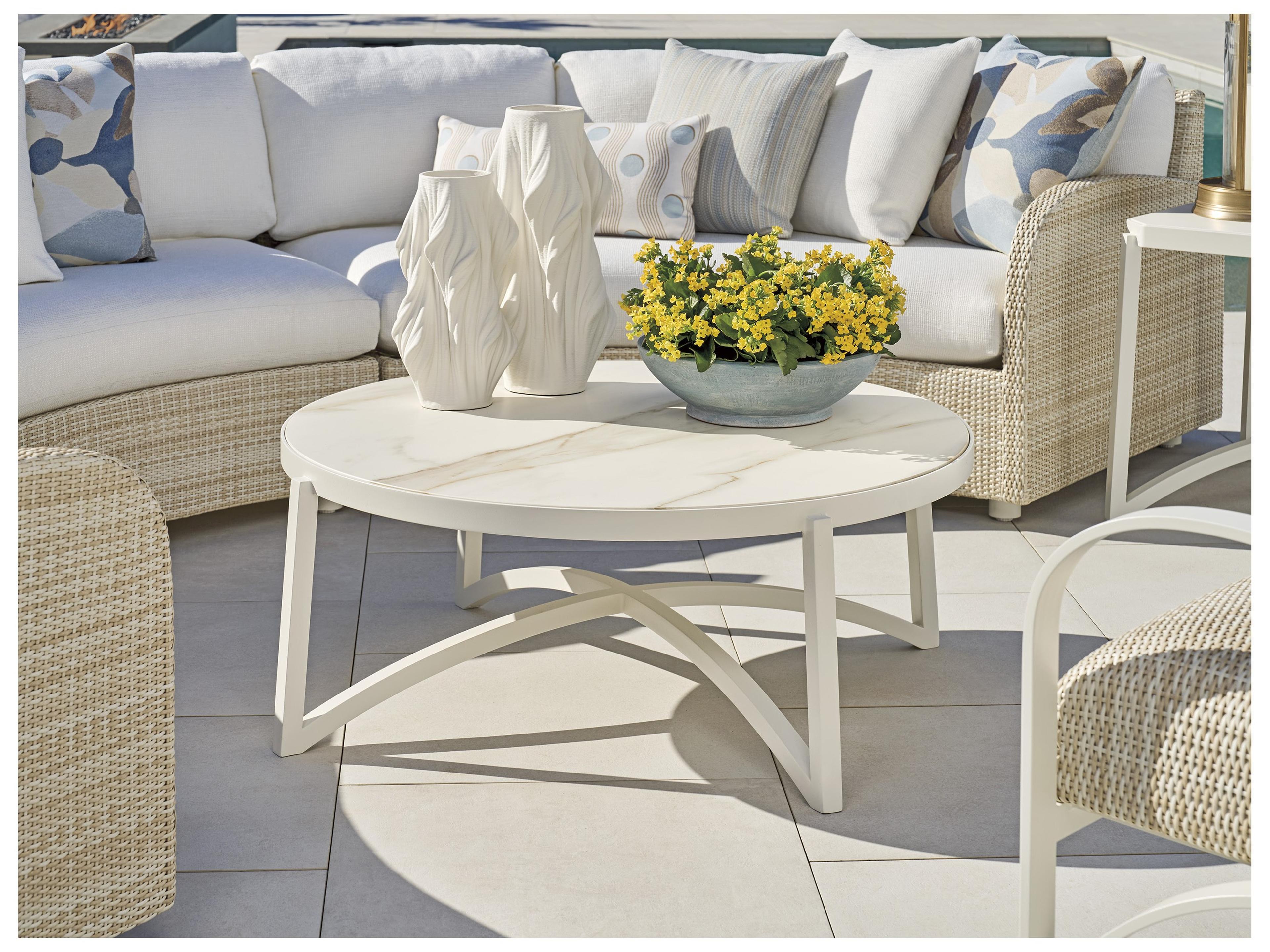 Tommy Bahama Outdoor Sand Dune Round Coffee Table